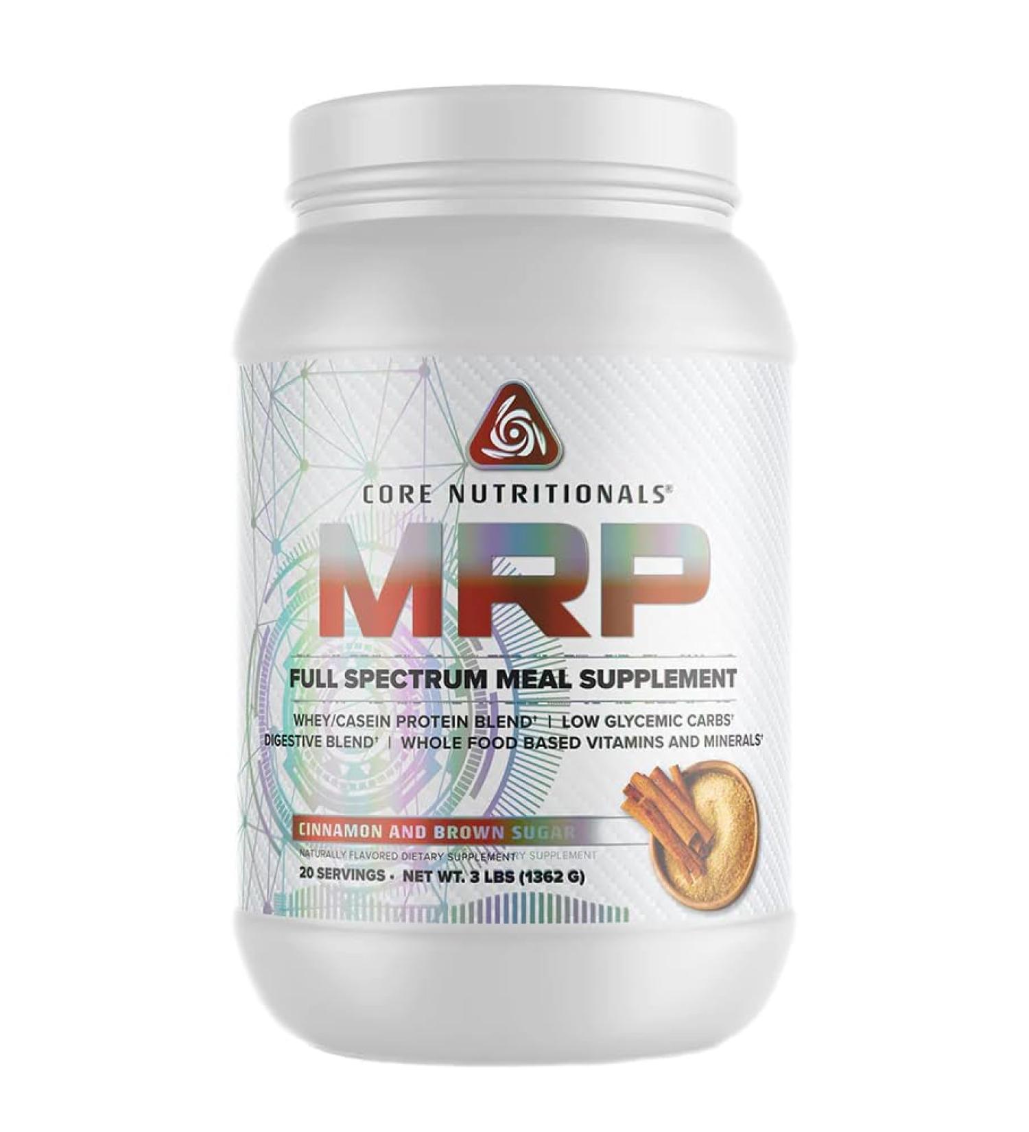 Core Nutritionals Platinum MRP Full Spectrum Meal Replacement Sustained Release for All Day Amino Acid Support 27G Protein 20 Servings (Cinnamon and Brown Sugar) - Buy Online on GoSupps.com
