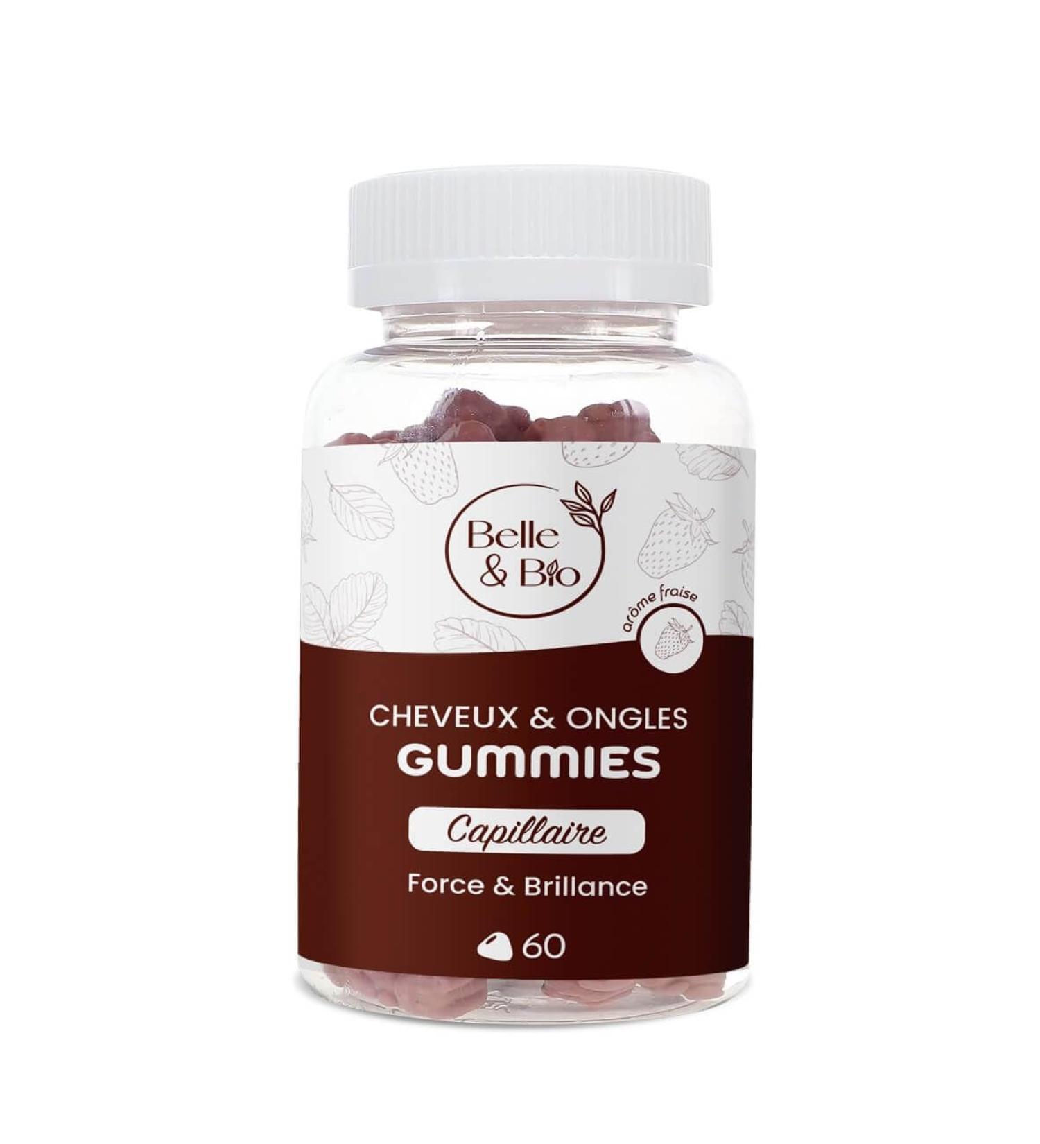 Belle&Bio - Gummies Cheveux & Ongles - R duit la casse et am liore la r sistance des ongles - Compl ments Alimentaires - Made in France - Zinc Vitamine B12 B9 B8 C B6 - Cure 1 mois - 60 Gummies - Buy Online on GoSupps.com