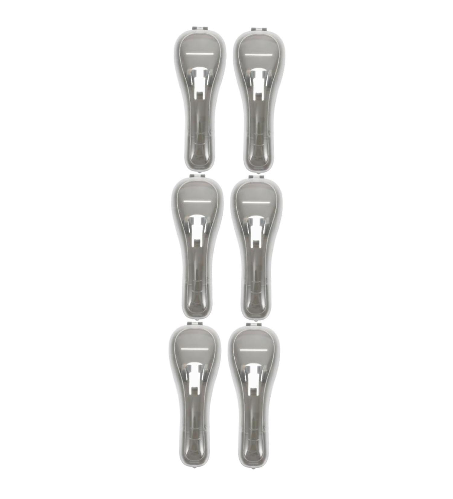 Minkissy 6-Piece Leather Razor Storage Box - Stylish Manual Razor Case for Hairdressers & Shavers - Buy Online on GoSupps.com