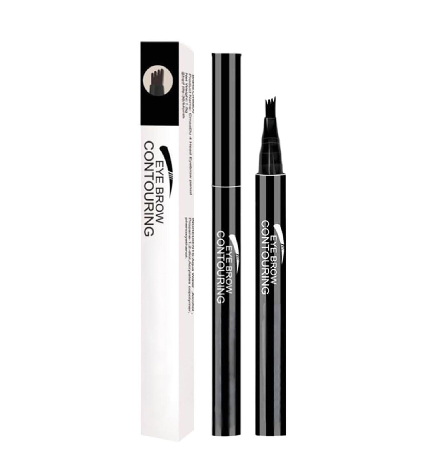 Eyebrow Pen Eyebrow Pencil with 4-Fork-Tip Liquid Eyebrow Pencils for Women Eyebrow Pen Last All-Day Eyebrow Pencil (Grey) - Buy Online on GoSupps.com