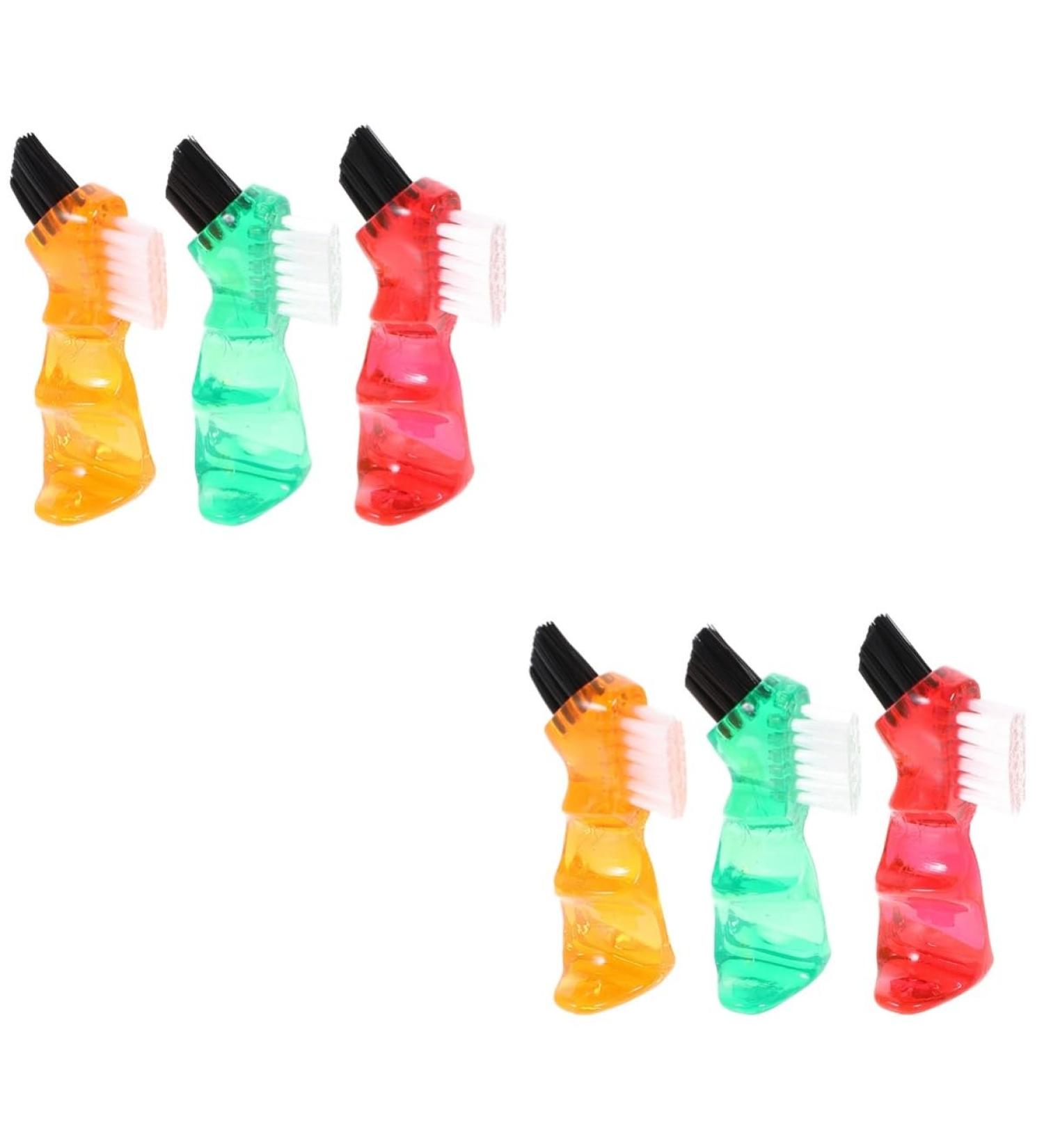 Ipetboom 6 STK Mini Toothbrush & Prosthesis Cleaning Brush - Multi-Color Oral Care & Jewelry Cleaning Tool | Travel-Friendly Plastic PP - Buy Online on GoSupps.com