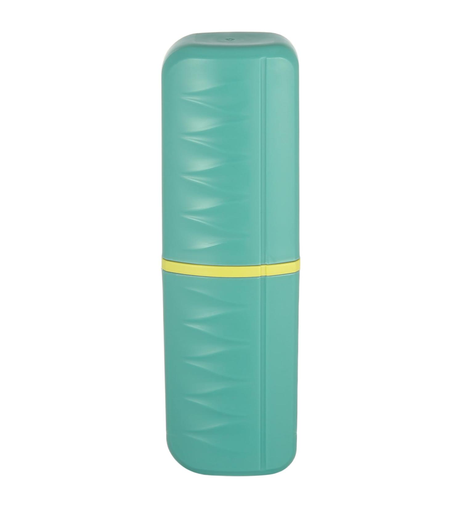 VOCOSTE Lightweight Travel Toothbrush Case - Plastic Holder for Business & Travel Green - Compact Size 2.36"x1.57"x7.87 - Buy Online on GoSupps.com