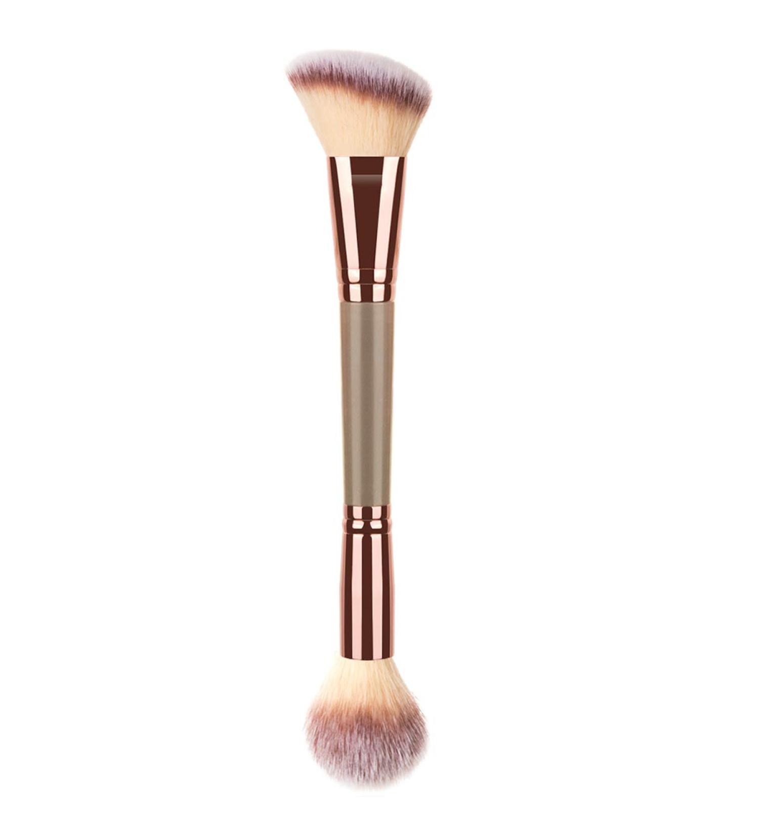 KINGMAS Double Ended Foundation Makeup Brush for Blending Liquid Powder, Concealer, Cream Cosmetics & Blush - Buy Online on GoSupps.com