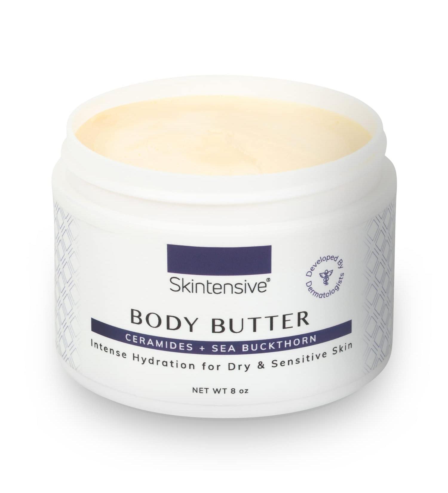 SKINTENSIVE Sea Buckthorn Butter - Organic Coconut Oil Body Butter for Eczema & Dry Skin Relief - Buy Online on GoSupps.com