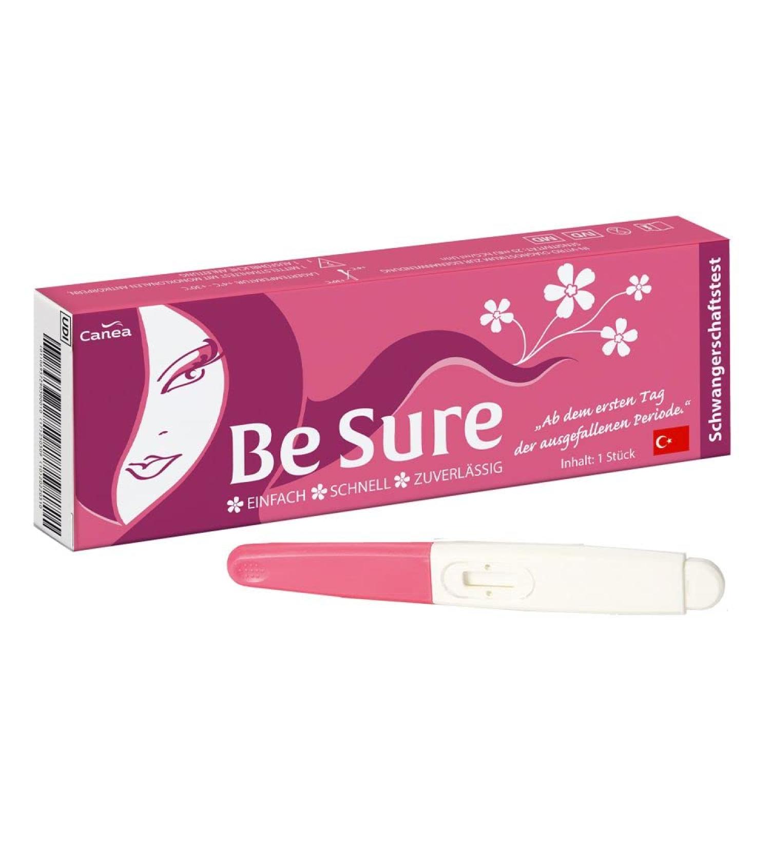 BE SURE Pregnancy Test - Easy to Use Fast Results & 99% Reliability | 1 Piece International Shipping - Buy Online on GoSupps.com