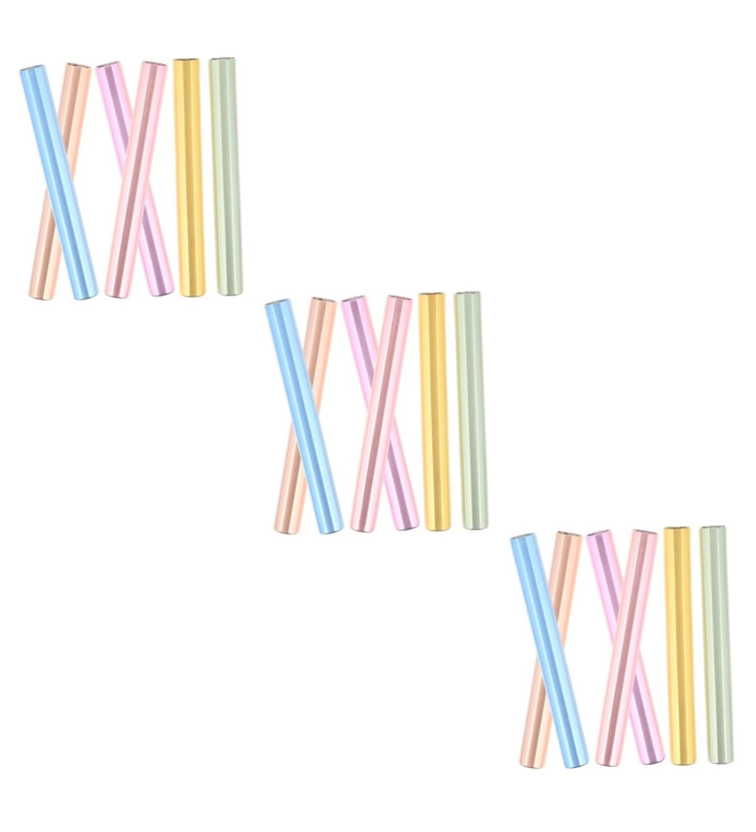 Beavorty 18 Pcs Nail Pen Cap Nail Accessories Nail Growth Oil Pen Protection Caps Acrylic Assorted Colorx3pcs 8x0.8x0.8cmx3pcs - Buy Online on GoSupps.com