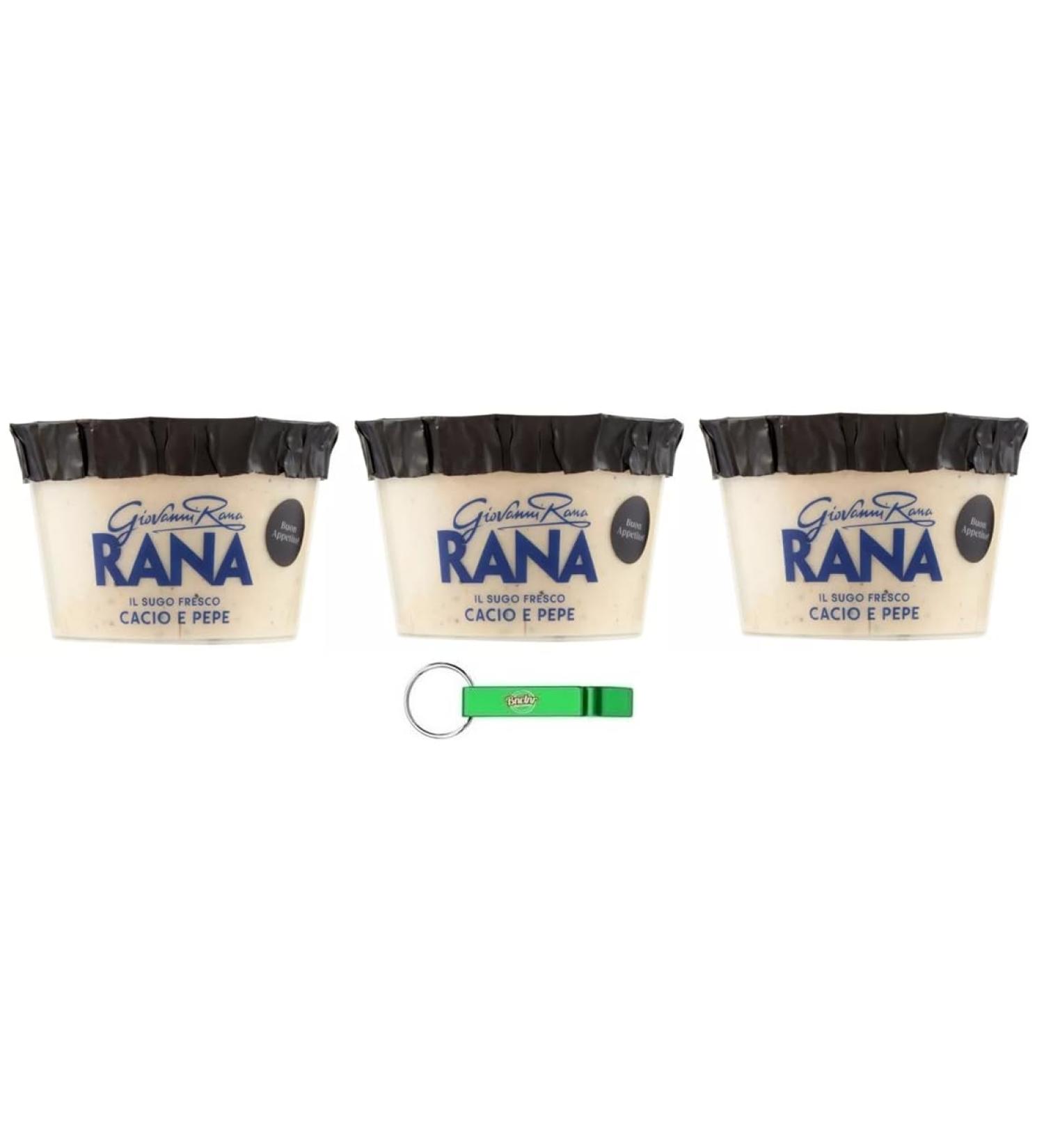 Giovanni Rana Sugo Fresco Cacio e Pepe Lot de 3 sauce au pesto et au fromage frais 150 g + porte-cl s Beni Culinari - Buy Online on GoSupps.com