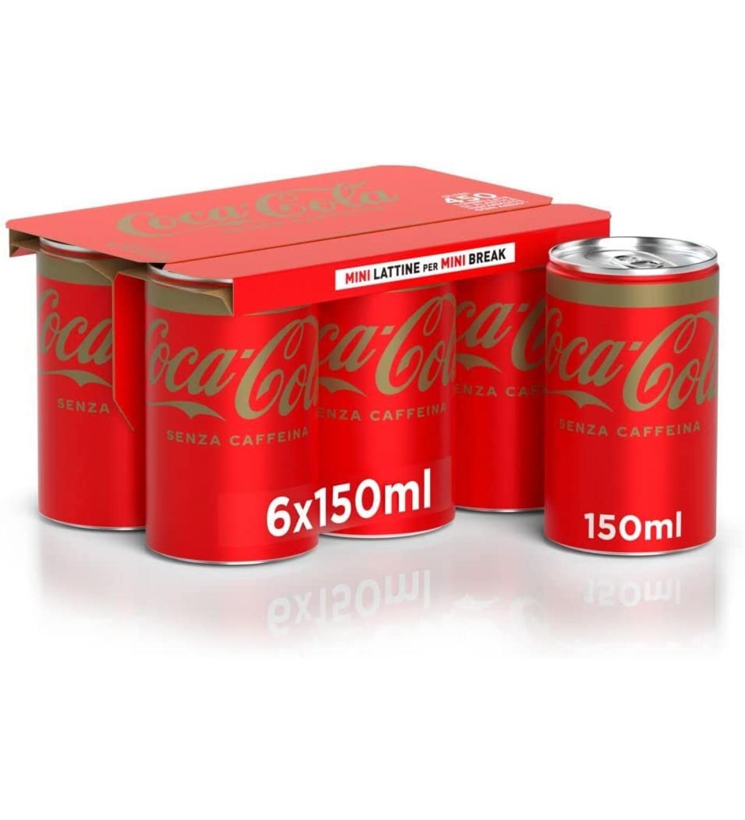 Coca Cola Mini Senza Caffeina 150ml Caffeine Free Caffeine Free Soft Drinks 24 Pack - Buy Online on GoSupps.com