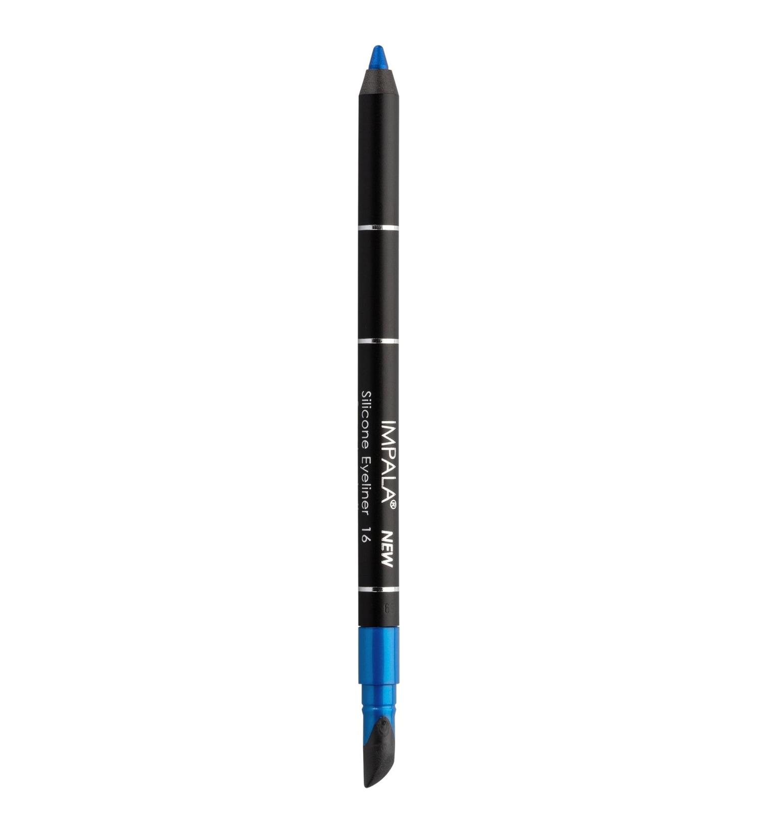 IMPALA Waterproof Silicone Metallic Blue Eyeliner No.16 - Creamy & Long-Lasting Formula for Defined or Smudged Looks - Buy Online on GoSupps.com