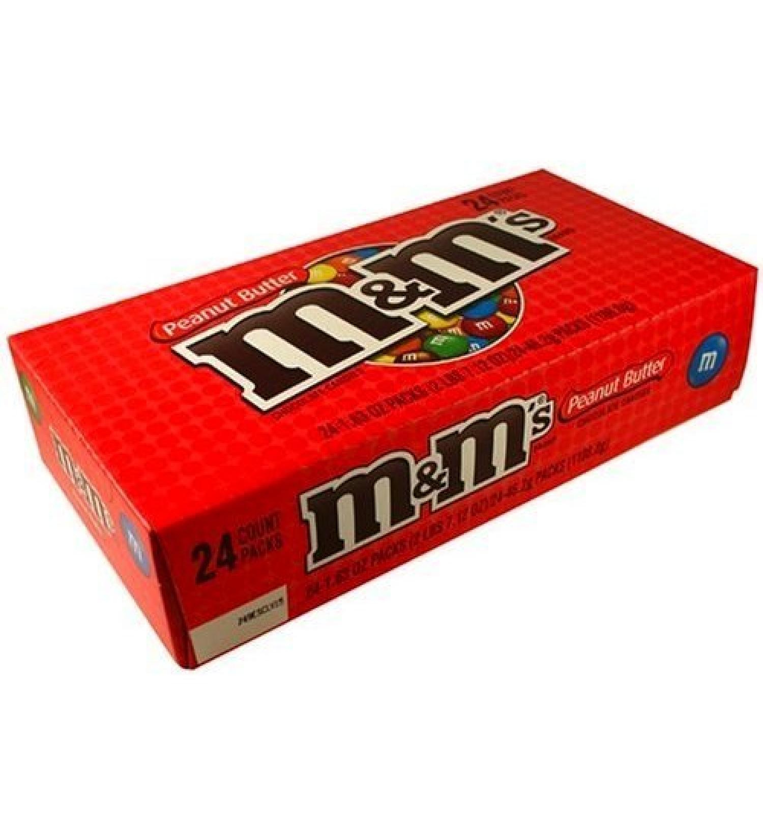 M&M Peanut Butter Chocolate 46g (Pack of 24) American Sweets and Candies - Buy Online on GoSupps.com