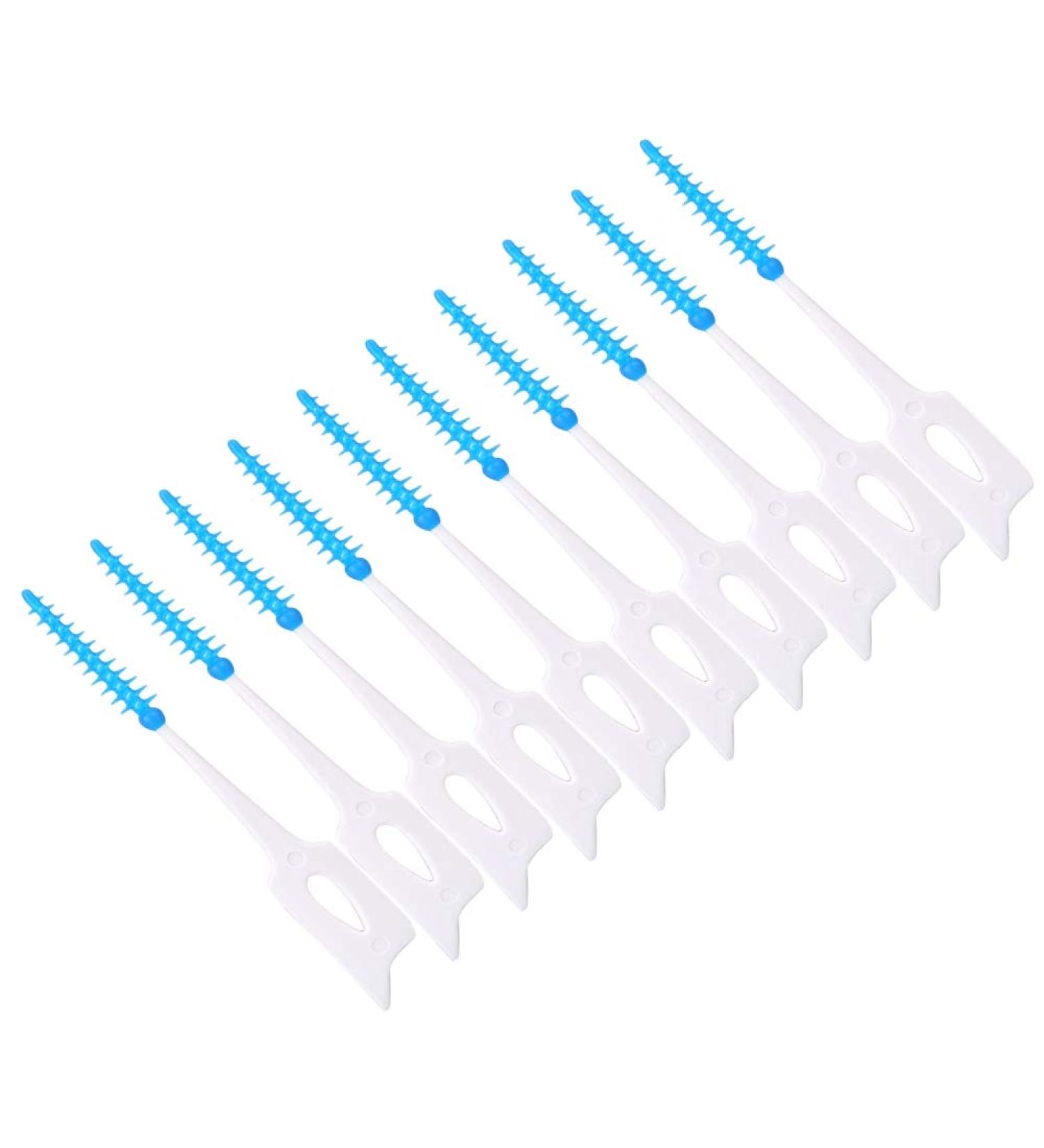 Disposable Toothpicks & Soft Interdental Brushes - 80 Pieces/Set for Gentle Effective Cleaning | Buy Internationally - Buy Online on GoSupps.com