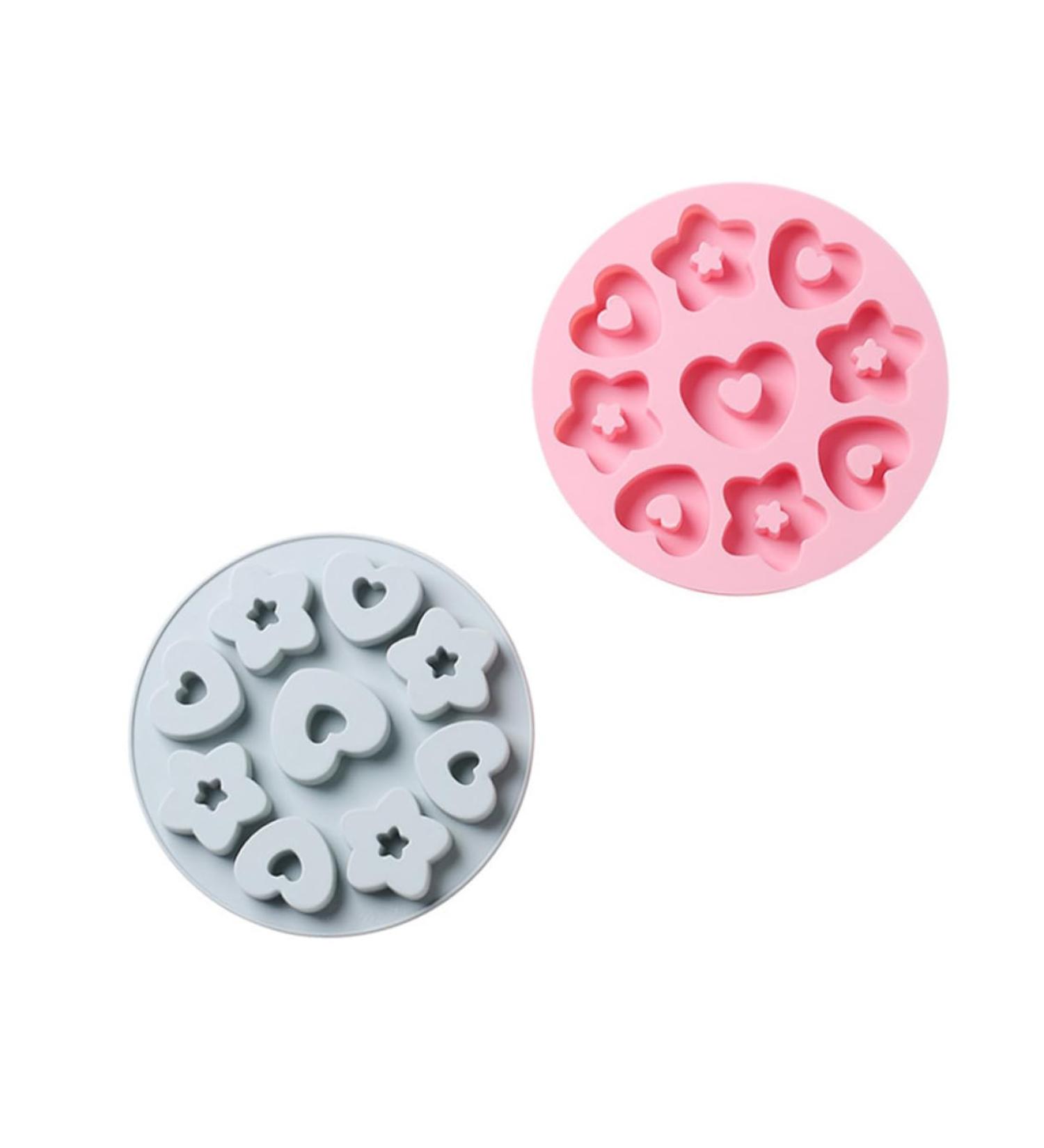 Zerodeko 2pcs Donut Mold Silicone Molds Heart Decor Heart Cake Pan Heart Pudding Mold De para Gelatinas Biscuits Mold Biscuits Mould Fondant Mold Fudge Food Supplement Box Silica Gel Baby 20.5X20.5X2CM - Buy Online on GoSupps.com