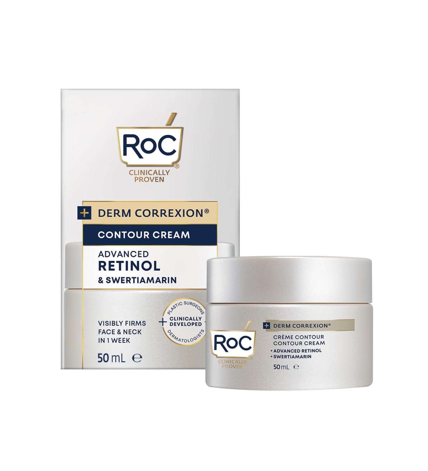 ROC Derm Correxion Nchoung | Hyaluronic Acid & Advanced Retinol Moisture Care for Face Neck & Jaw - 50ml - Buy Online on GoSupps.com