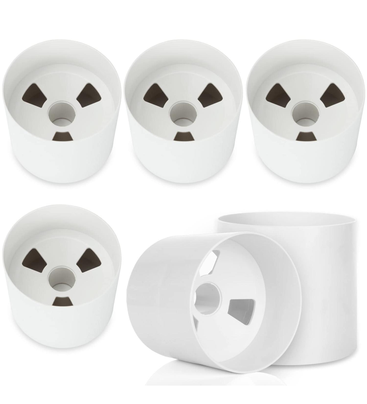 FVIEXE 6PCS Golf Hole Cup for Outdoor Backyard Practice - 4 Inch Depth | ABS Plastic, Ivory White | USGA, LPGA, PGA Regulations - Buy Online on GoSupps.com