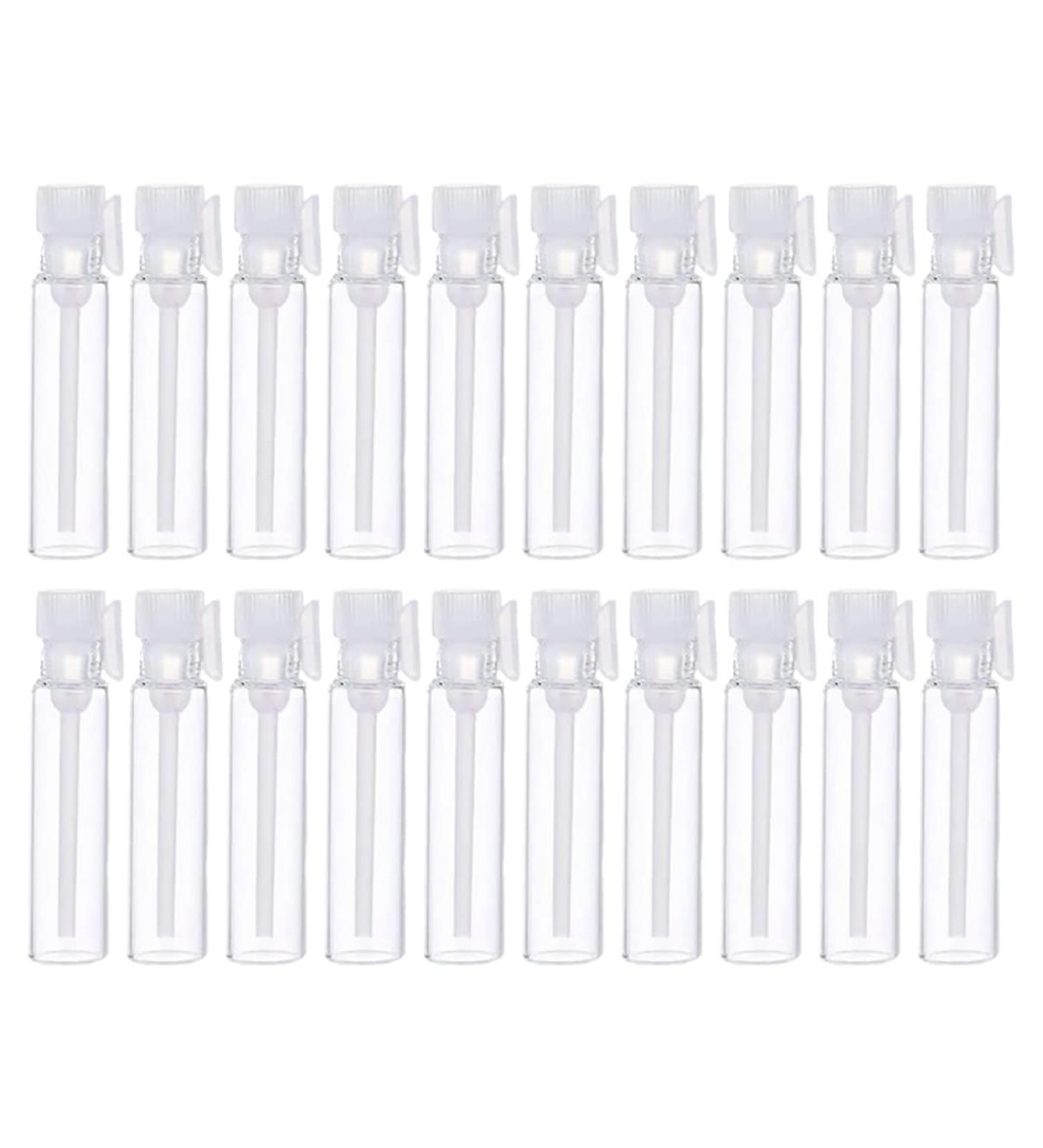 Buy FRCOLOR 100pcs Perfume Essential Oil Sample Vials - Clear Mini Spray Bottles for Travel & Samples - Assorted Colors - Buy Online on GoSupps.com