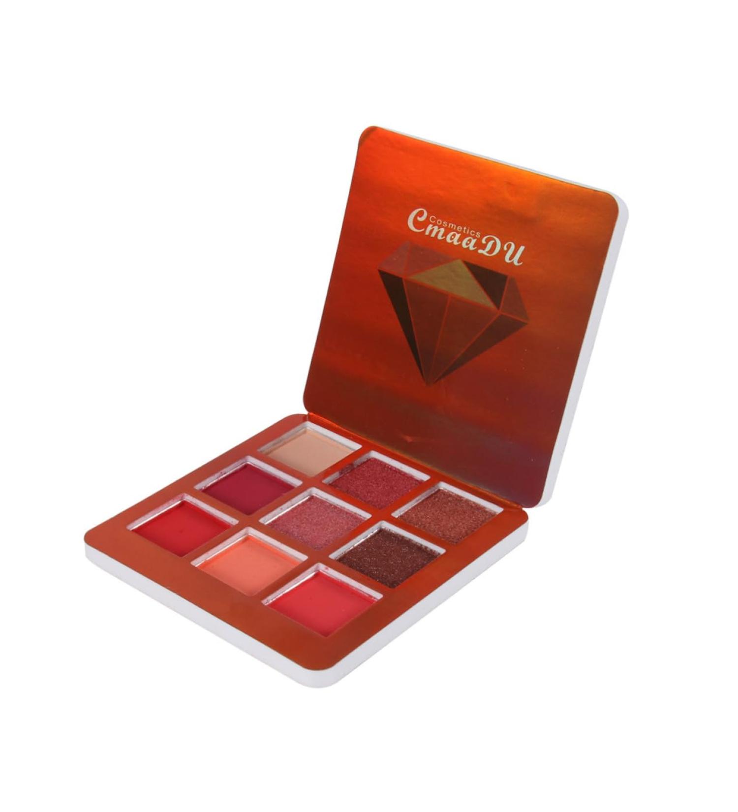 DOITOOL 9 Shadow Glitter Highlighter Eye Bling Cosmetic Diamond Pearlescent Metallic Makeup Colors Eye Shadow 1 count (Pack of 1) Red - Buy Online on GoSupps.com