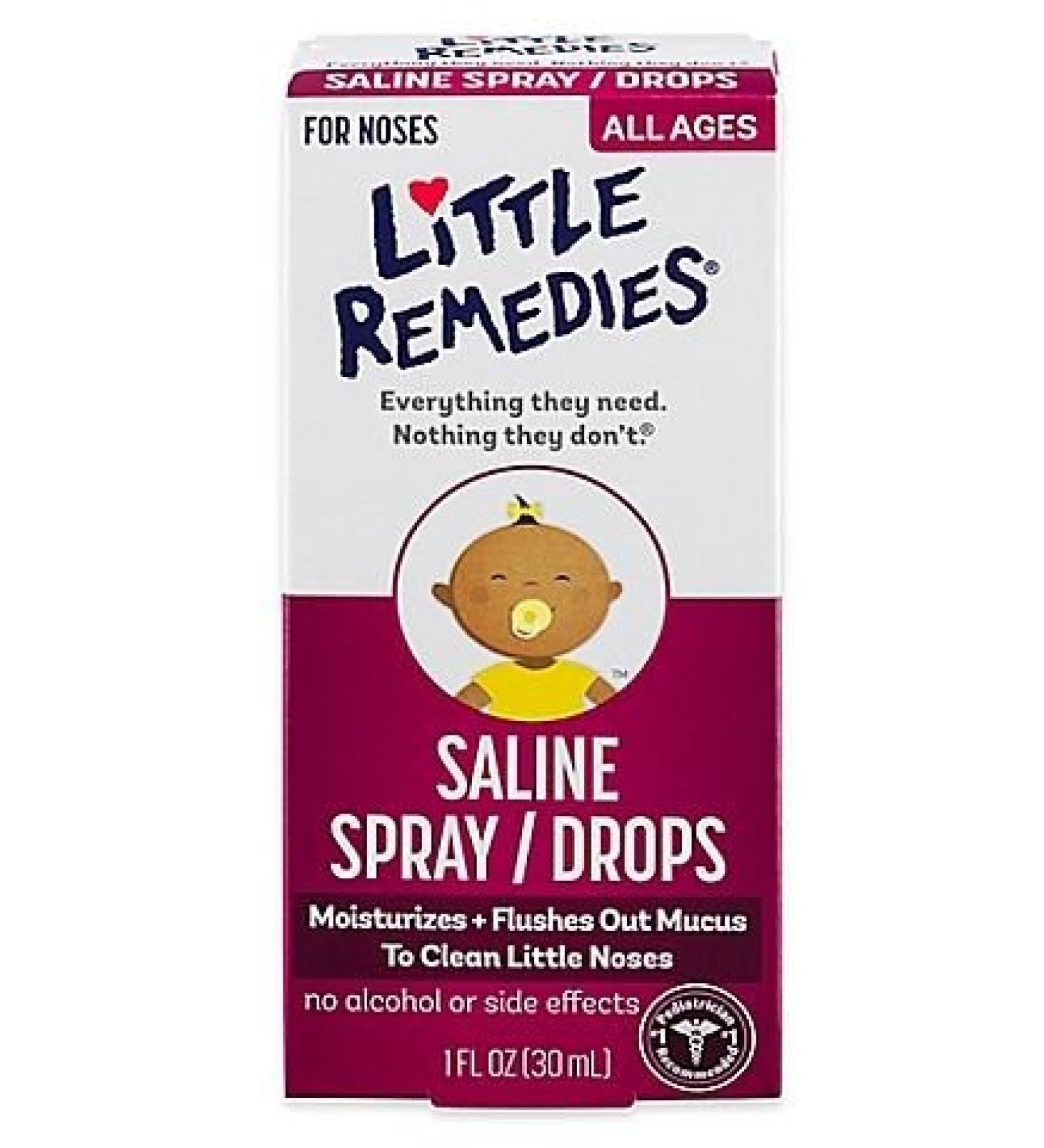 Little Remedies Little Noses Saline newborn to adult Spray/Drops - 1 pk