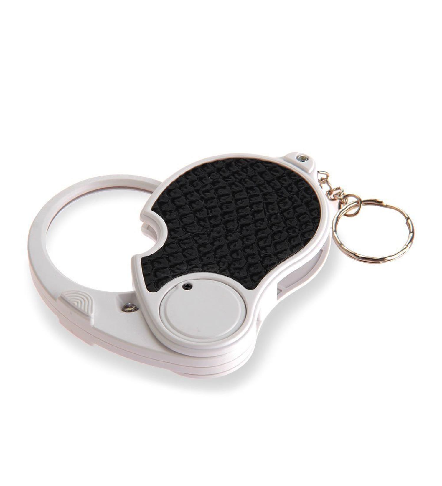 Plauauyt 5 Loupe Magnifying Glass with LED Lamp Pocket Magnifier Portable Folding Keyring - Buy Online on GoSupps.com