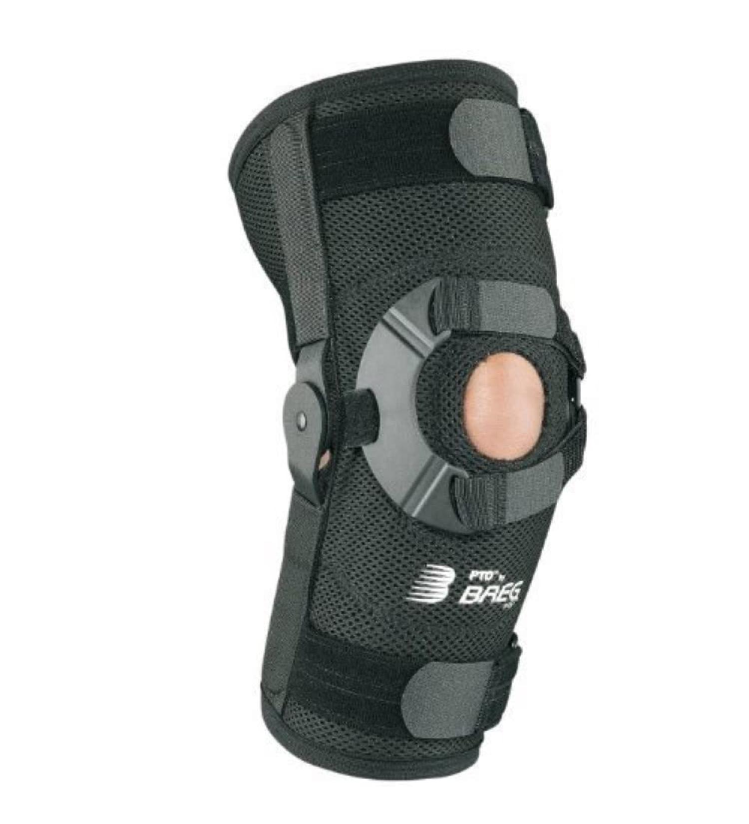 Breg PTO AirMesh Patella Stabilizing Knee Brace Left Medium Black