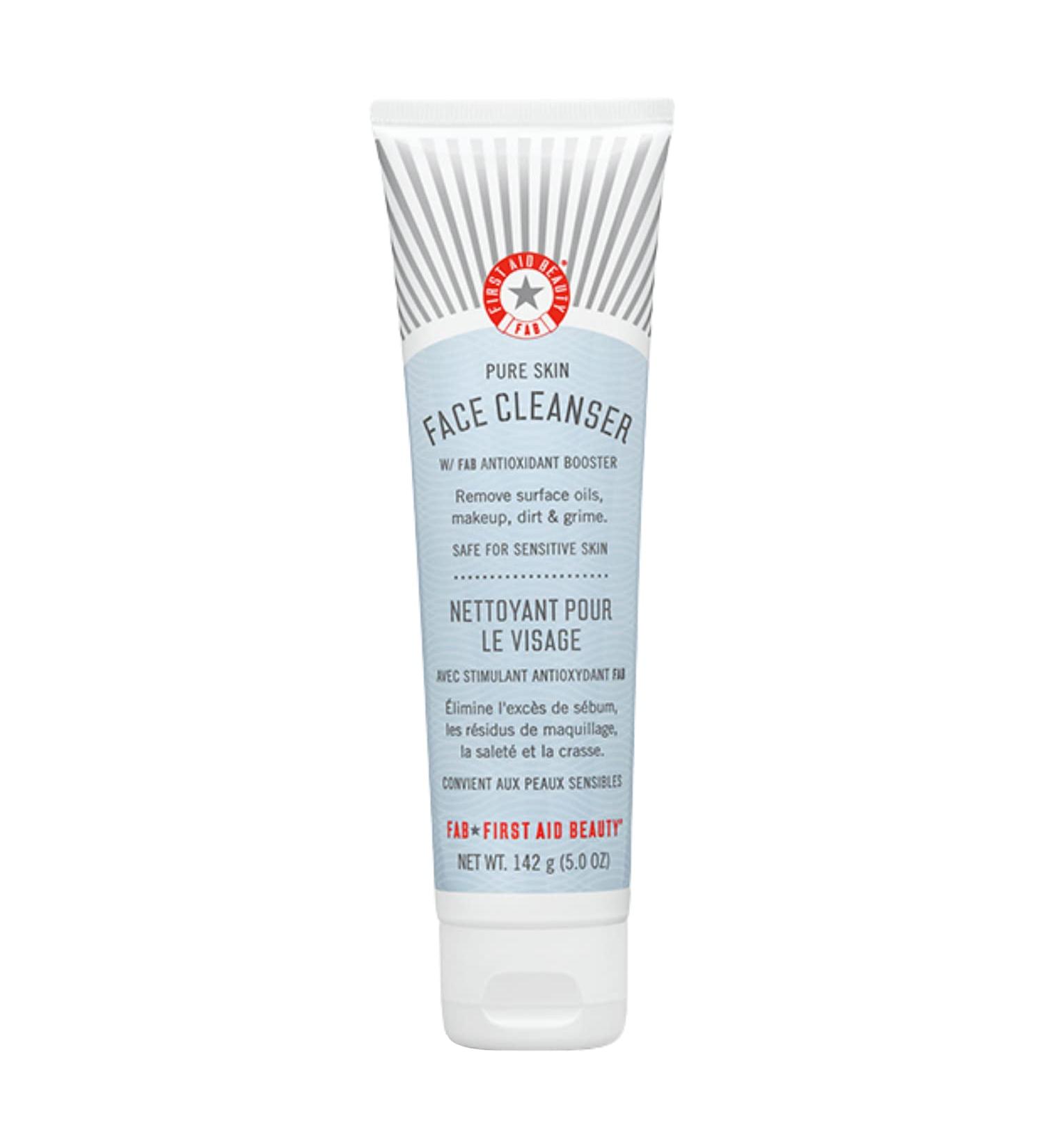 First Aid Beauty Pure Skin Face Cleanser 5 oz - Sensitive Skin Cream Cleanser - Buy Online on GoSupps.com