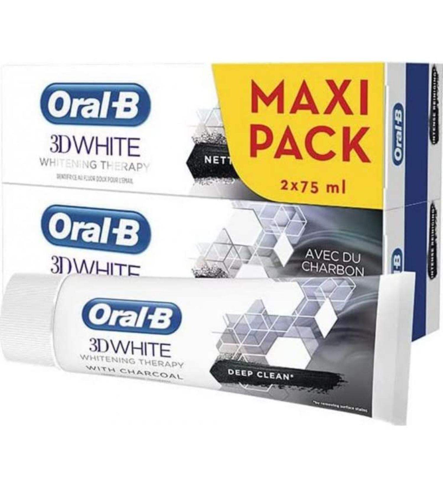 Oral-B Toothpaste Blancheur3D White Whitening Therapy Intensive Cleaning 2 x 75 ml