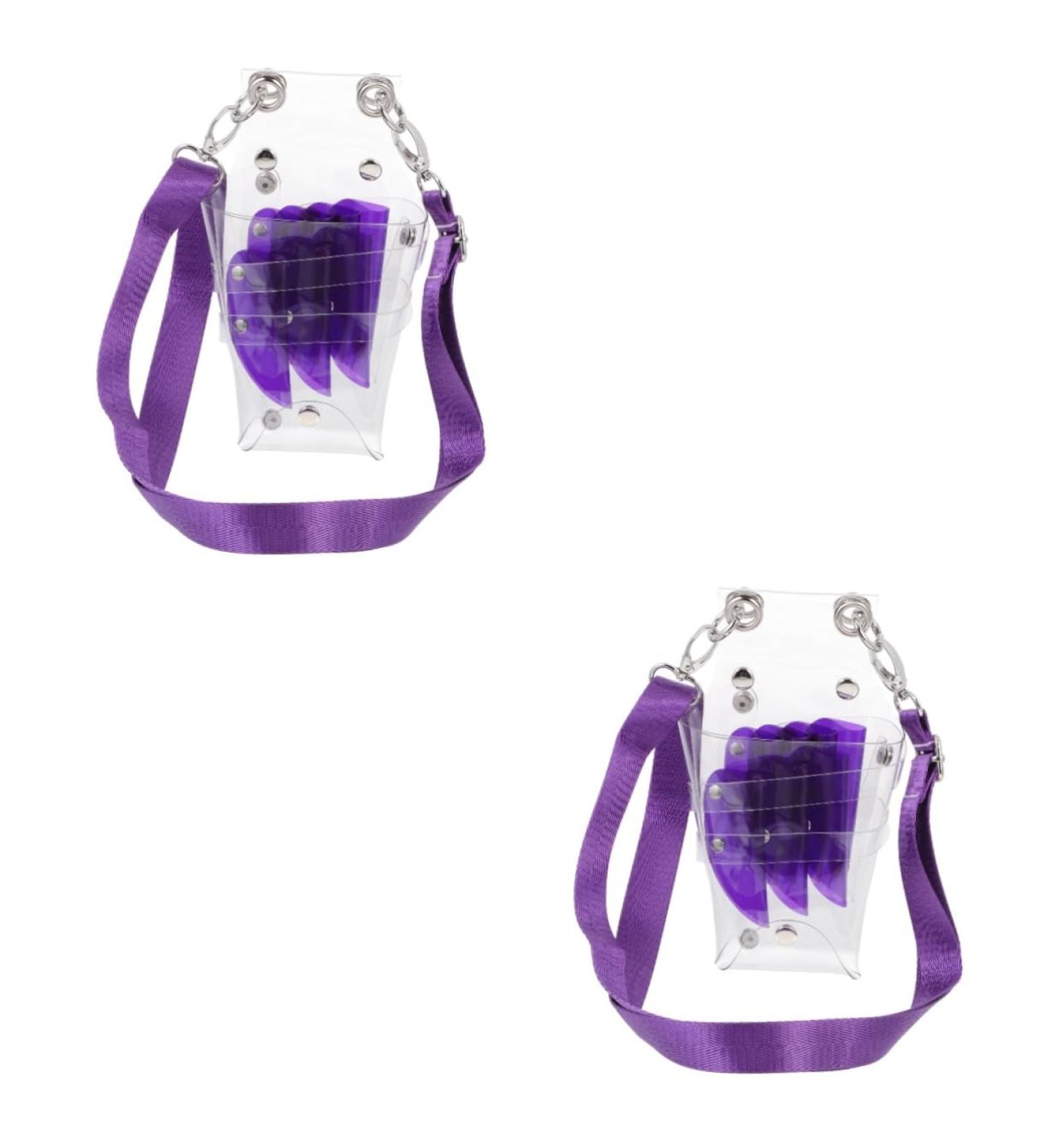 FRCOLOR Set of 2 Bag for Hair Scissors Hair Cutting Scissors Set Tool Organiser Scissor Belt Bag Leather Scissors Kit Tool Box Salon Hairdresser Belt Bag PVC - Buy Online on GoSupps.com