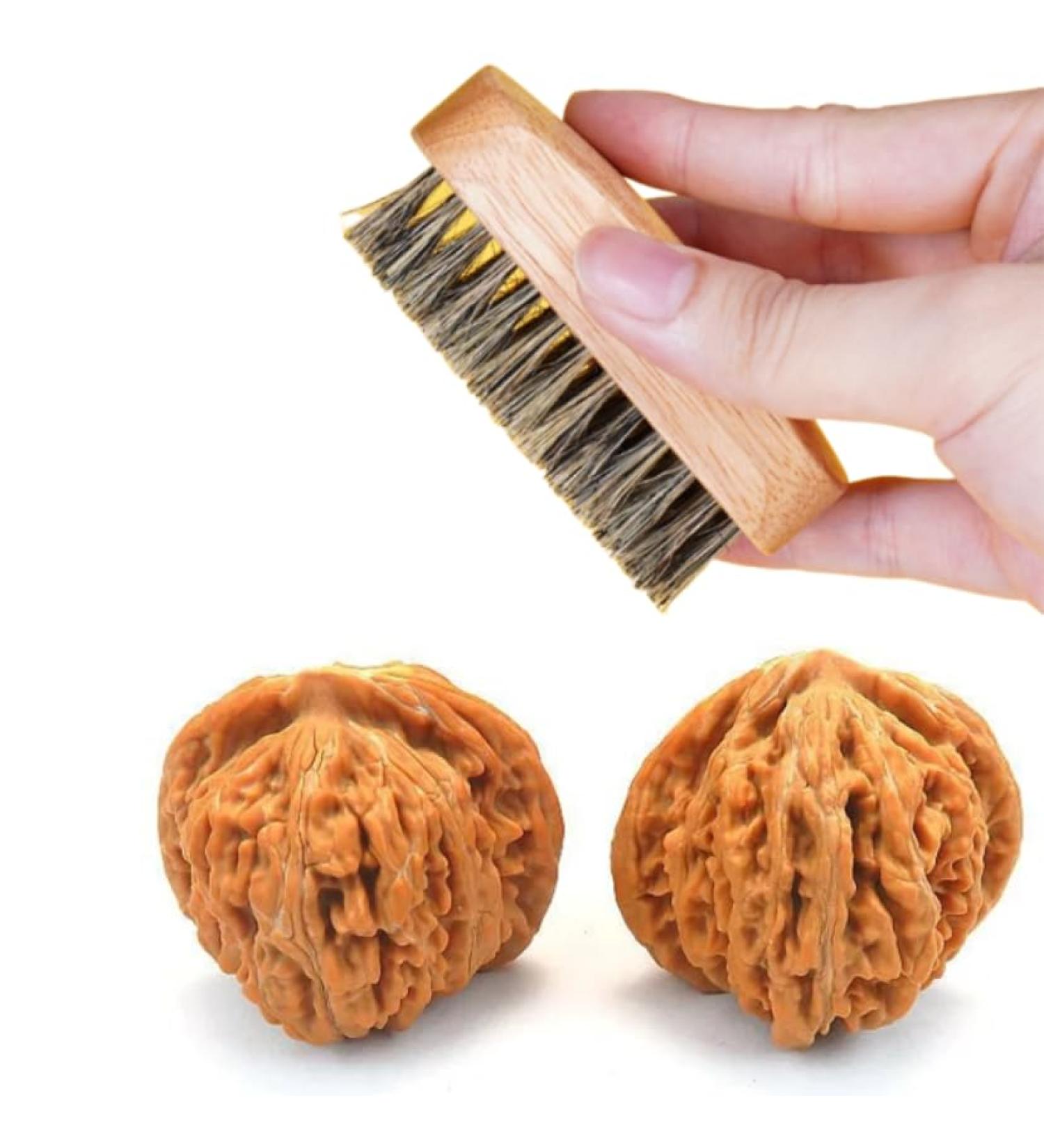 Natural Walnuts Relieve Stress And Soothe Meridian Walnuts Promote Blood Circulation Massage Walnuts Add A Walnut Cleaning Brush Walnuts Can Change Color With Play 48mm - Buy Online on GoSupps.com