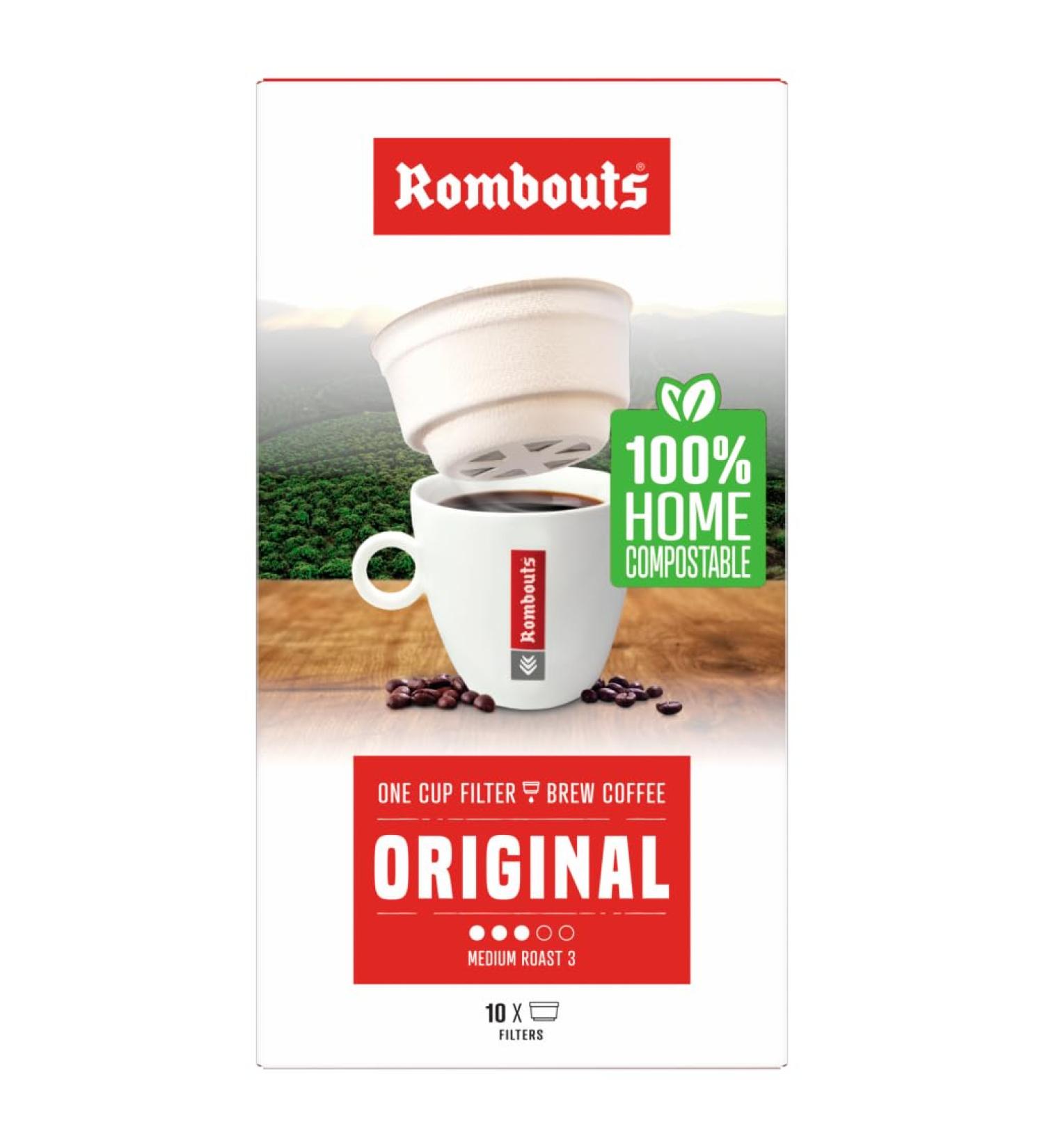 Rombouts Rombouts Original One Cup Filter Coffee X10 70g