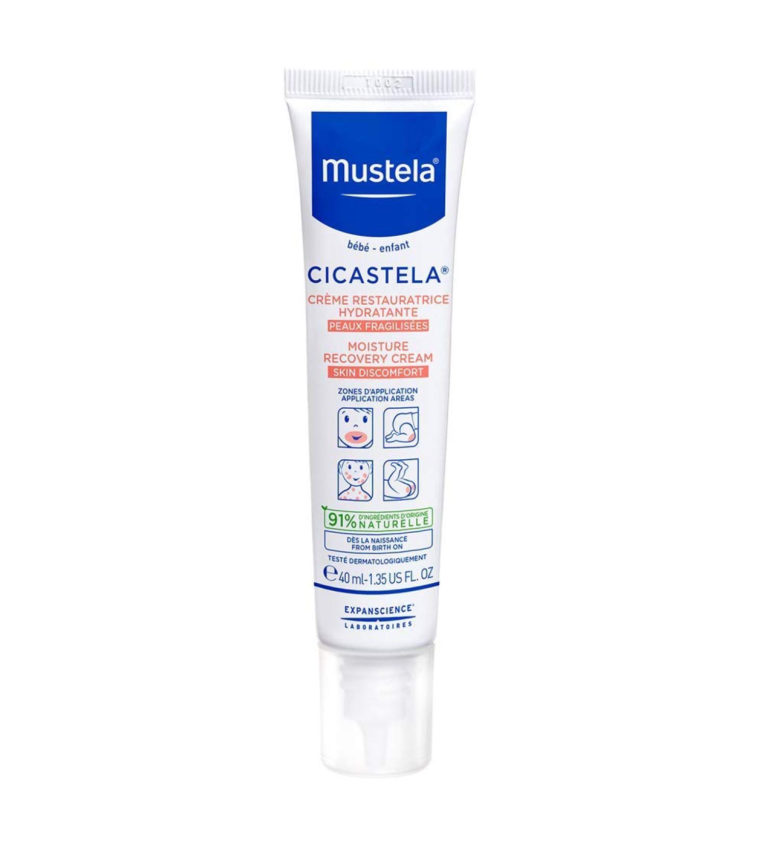 Mustela Cicastela Moisture Recovery Cream 1.35 fl oz - Soothing Skin Care for Dryness - Buy Online on GoSupps.com