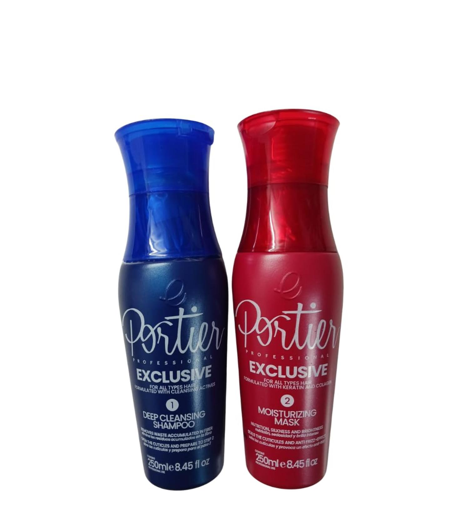  Portier Portier Exclusive Brazilian Progressive Smoothing Kit 2 x 250 ml - Buy Online on GoSupps.com