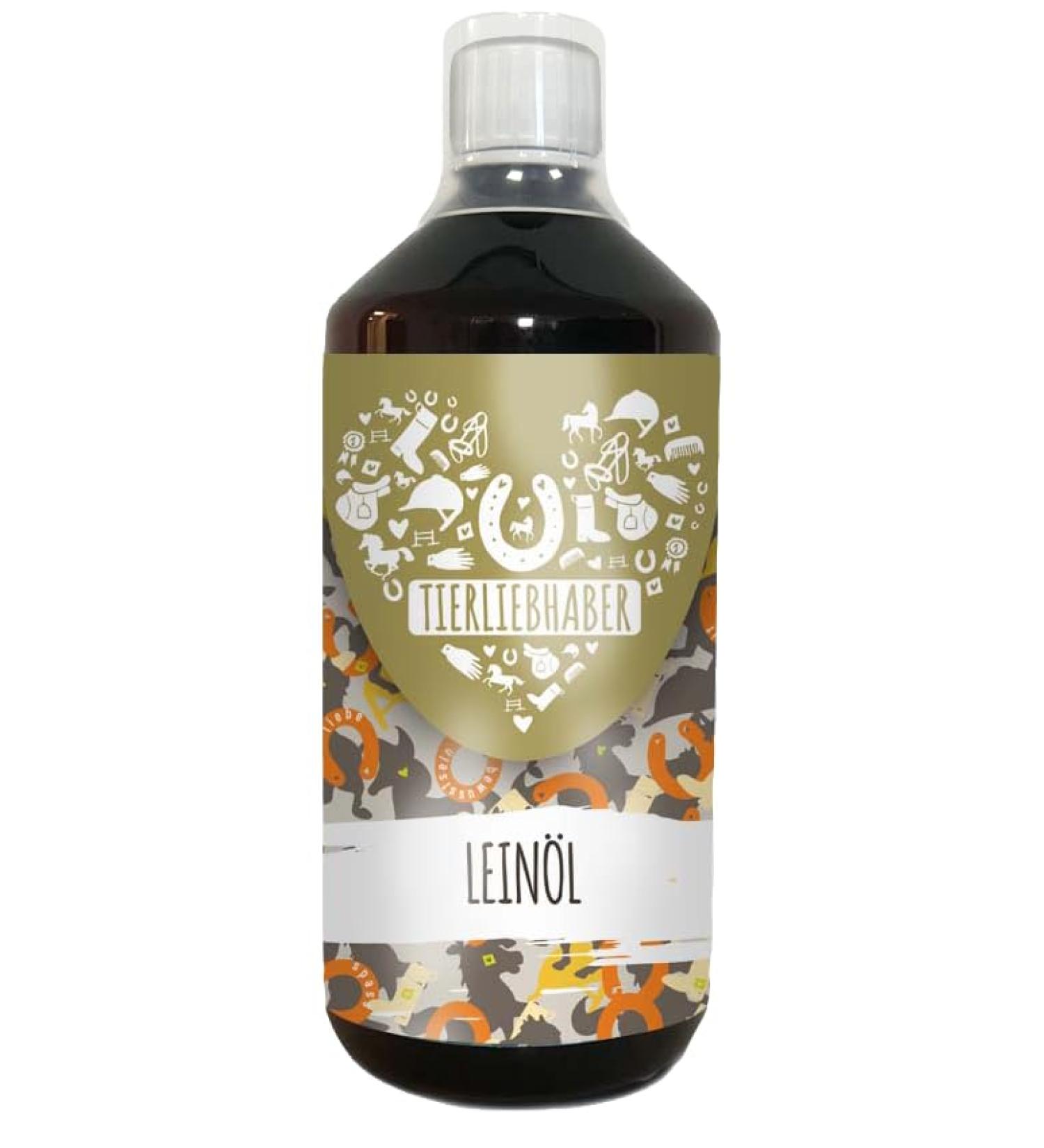 TIERLIEBHABER Flaxseed oil for horses - 1L of premium cold-pressed linseed oil - flaxseed oil for horses with lots of omega-3 fatty acids - natural horse care for - Buy Online on GoSupps.com