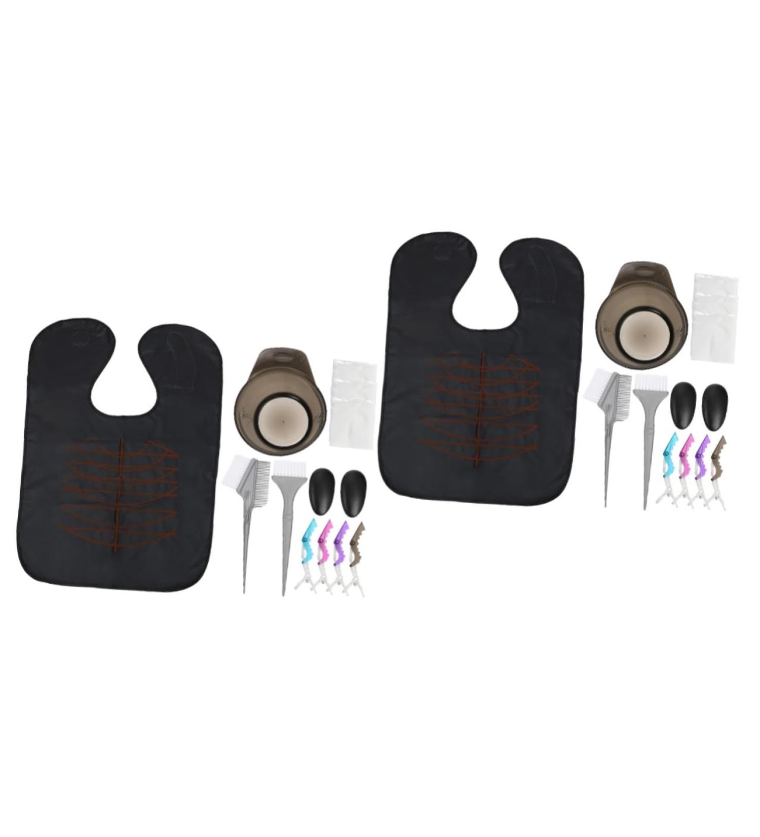 FRCOLOR 2 Sets Disposable Baking Oil Hair Dye Hair Dyes Hair Dye Brush Bleach Powder for Hair Scarf Apron Tools for Dyeing Hair Hair Dye Set Modeling Suite Product - Buy Online on GoSupps.com