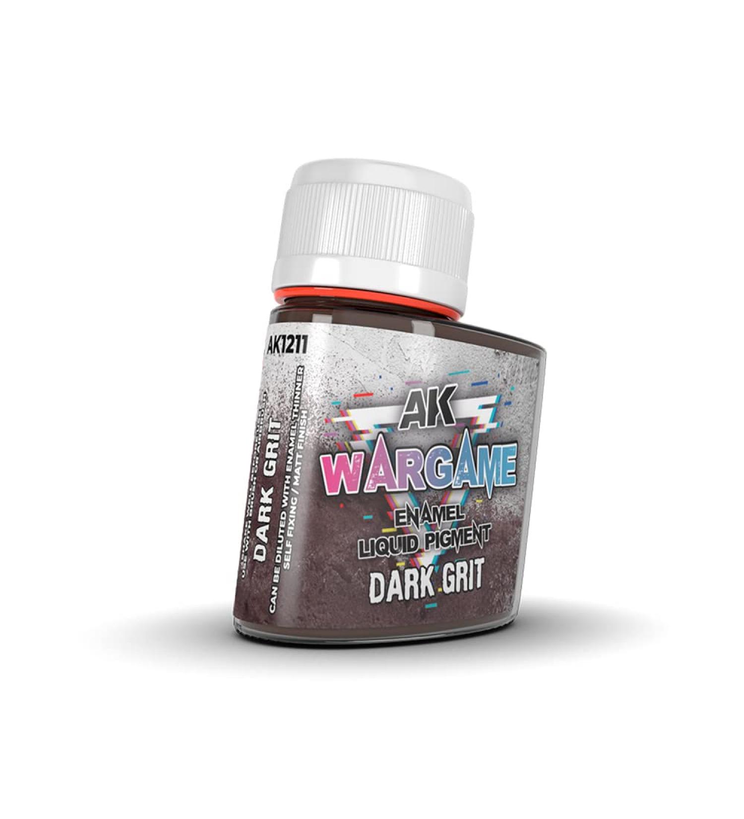 AK Interactive - Dark Grit Enamel Liquid Pigment 35ml - AK1211