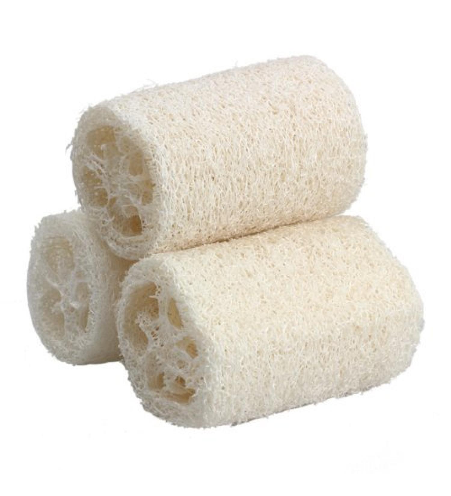 Buy 3x Demarkt Natural Loofah Luffa Cucumber Sponge - Eco-Friendly Fiber Sponge 12cm - Ideal for Exfoliating & Bathing - International Shipping Available - Buy Online on GoSupps.com