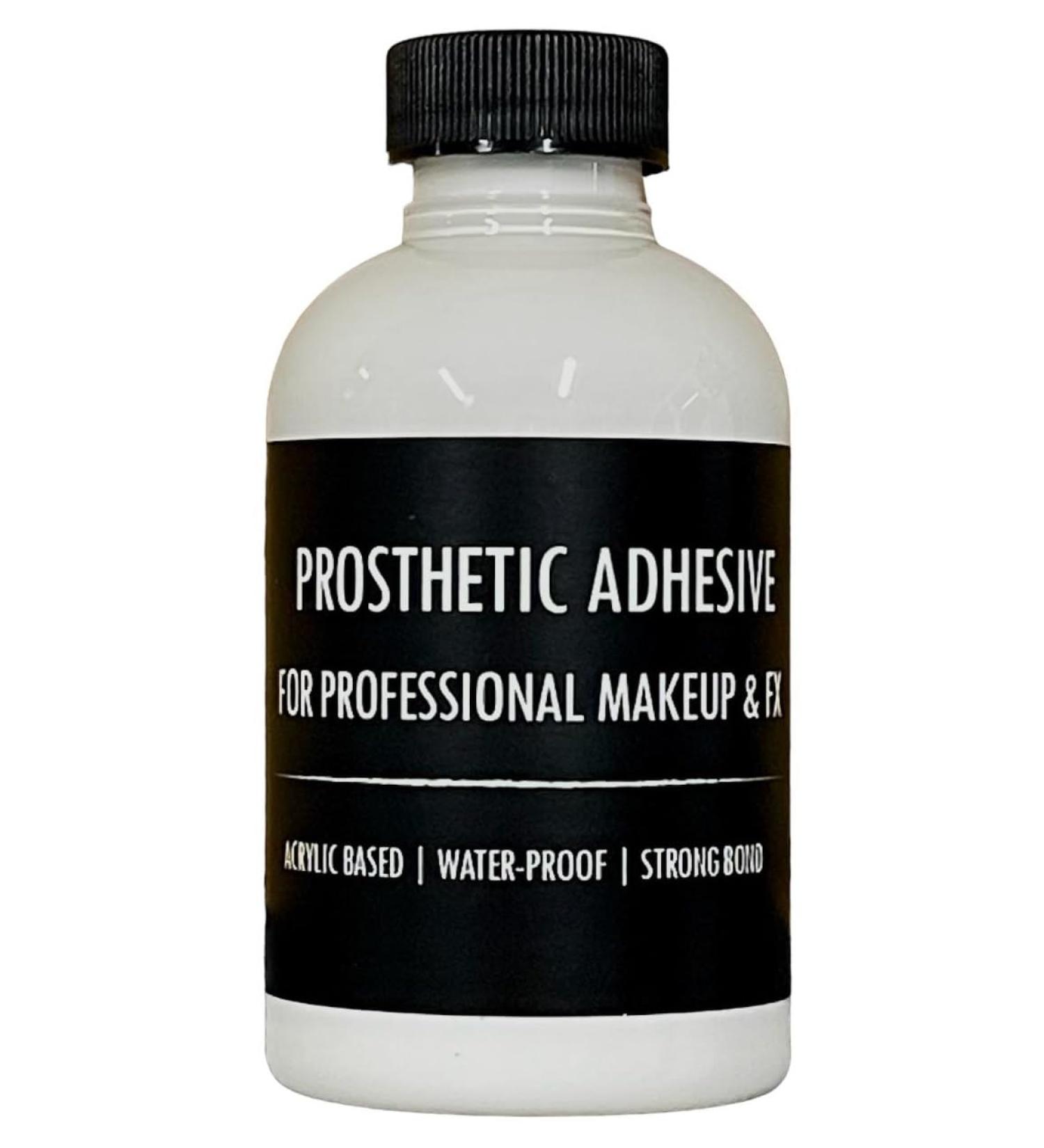 Prosthetic Adhesive Clear 2 oz - For FX Makeup Waterproof Non-Latex Dries Clear Base for PAX Paint
