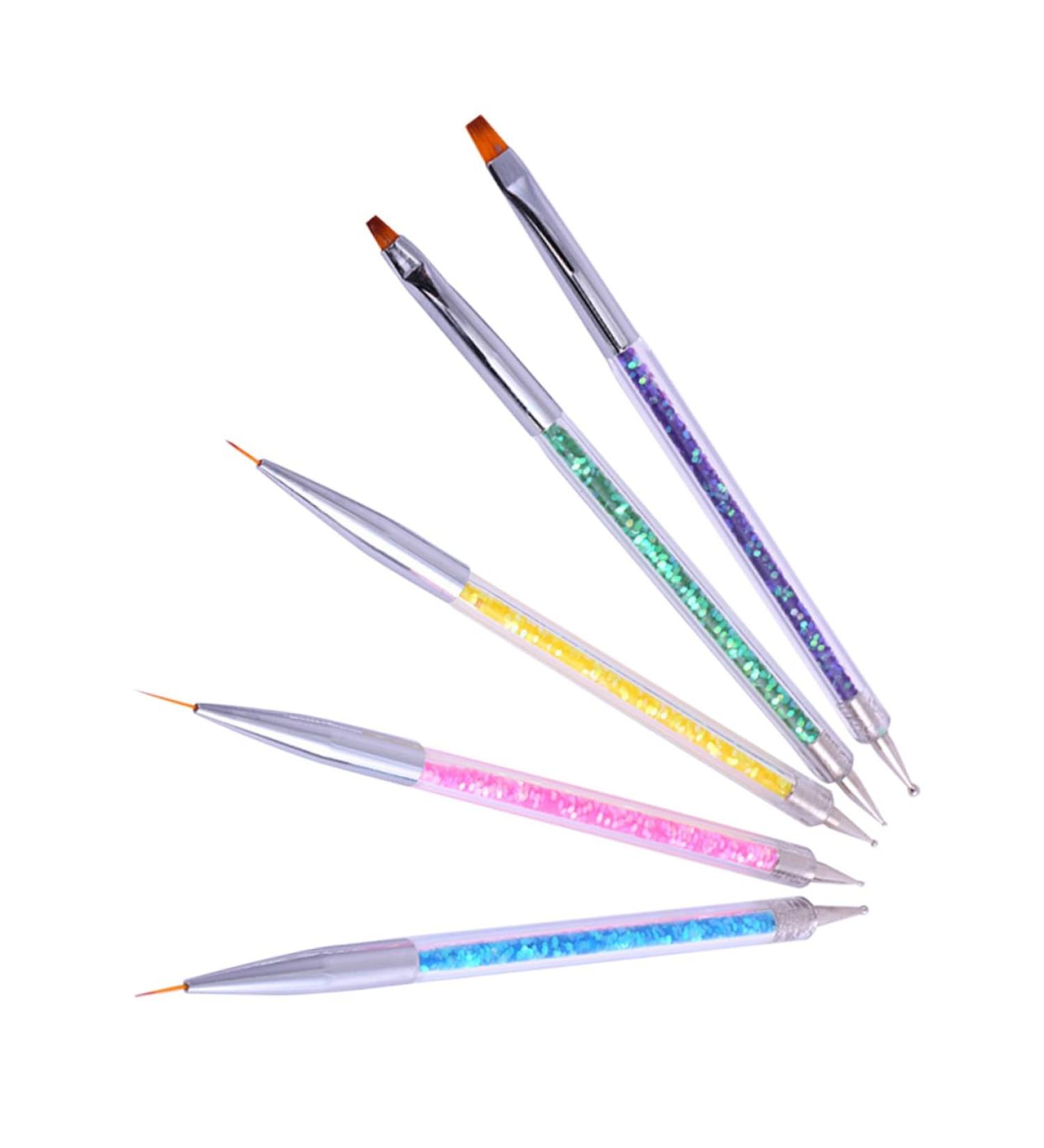 Healeved Sets Nail Art Pen Uv Gel Pen Nail Dotting Pen Nail Drawing Pen Double Head Pull Pen - Buy Online on GoSupps.com