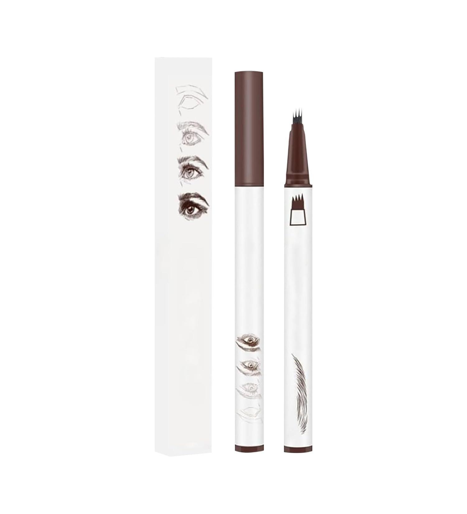 4 Fork Tip Eyebrow Pen Eyebrow Pencil Eye Brow Pencils for Women Long-Lasting Eyebrow Pen Eyebrow Pencil (Brown) - Buy Online on GoSupps.com