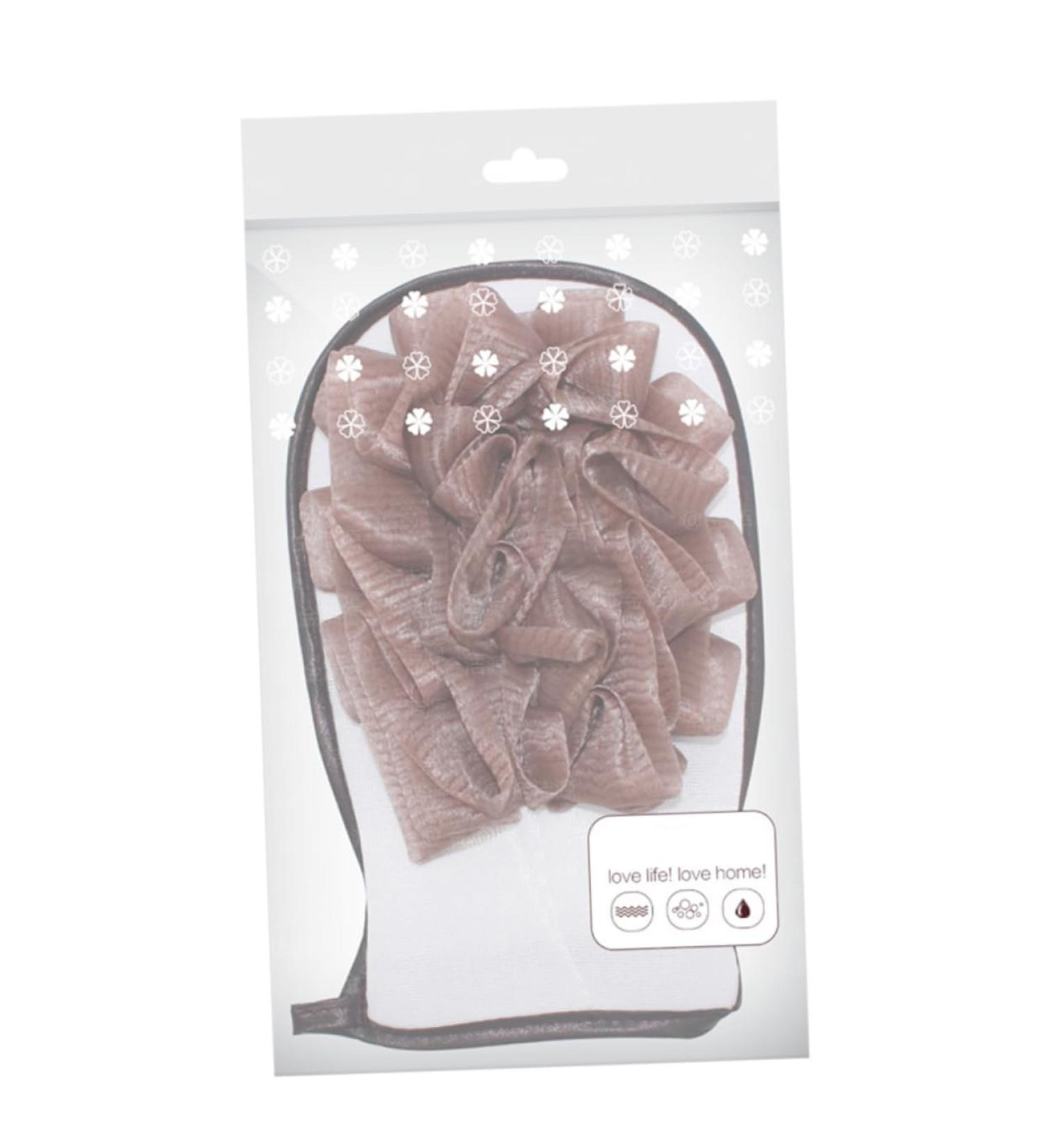 Buy NOLITOY 2-in-1 Bath Scrub Towel Mitt & Exfoliating Gloves | Spa Quality Shower Mittens | Ideal for Exfoliation & Makeup Cleaning | International Shipping Available - Buy Online on GoSupps.com