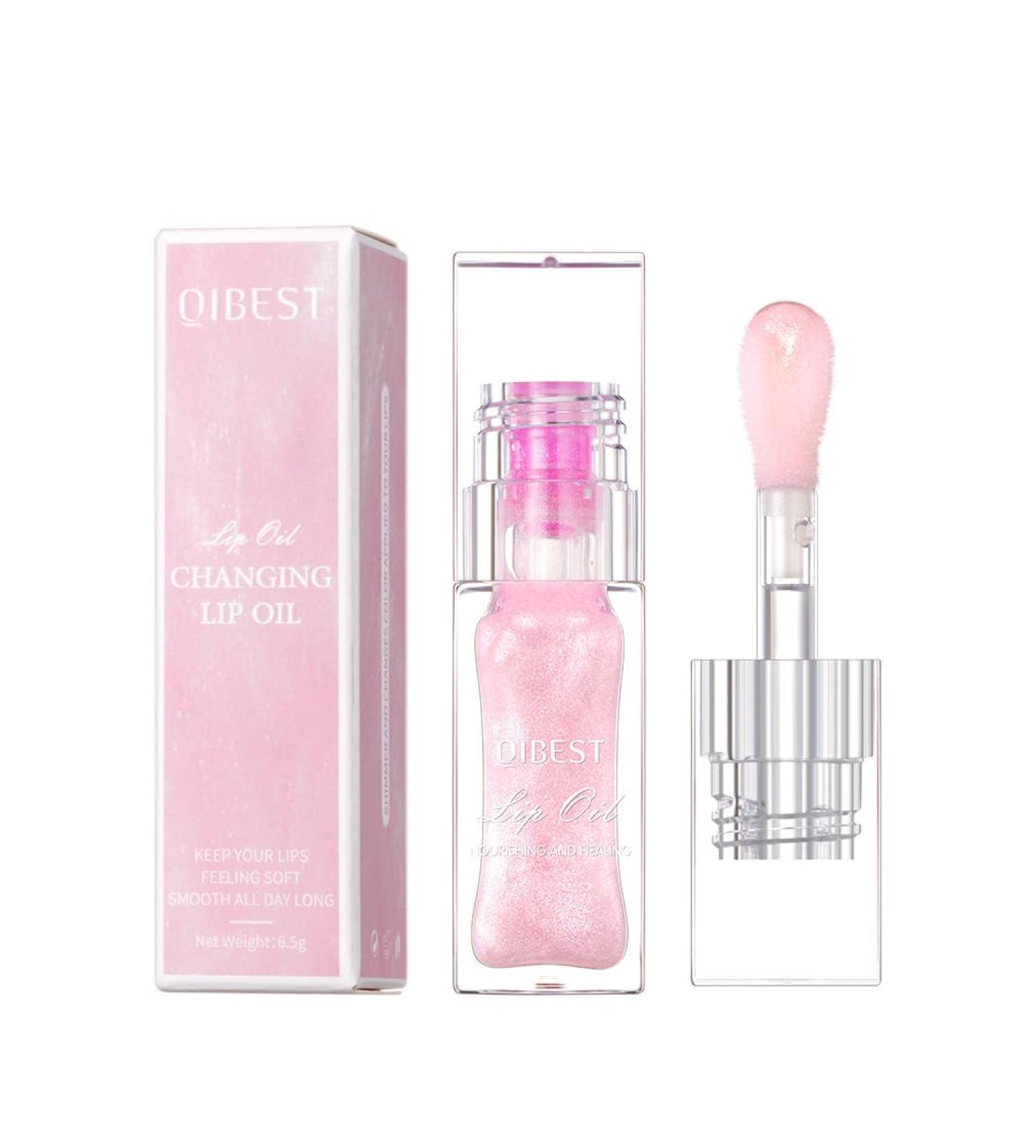 Glitter Plumping Lip Gloss | Magic Temperature Color Change Lipstick | Hydrating Tinted Lip Glaze for Dry Cracked Lips - Shop Now - Buy Online on GoSupps.com