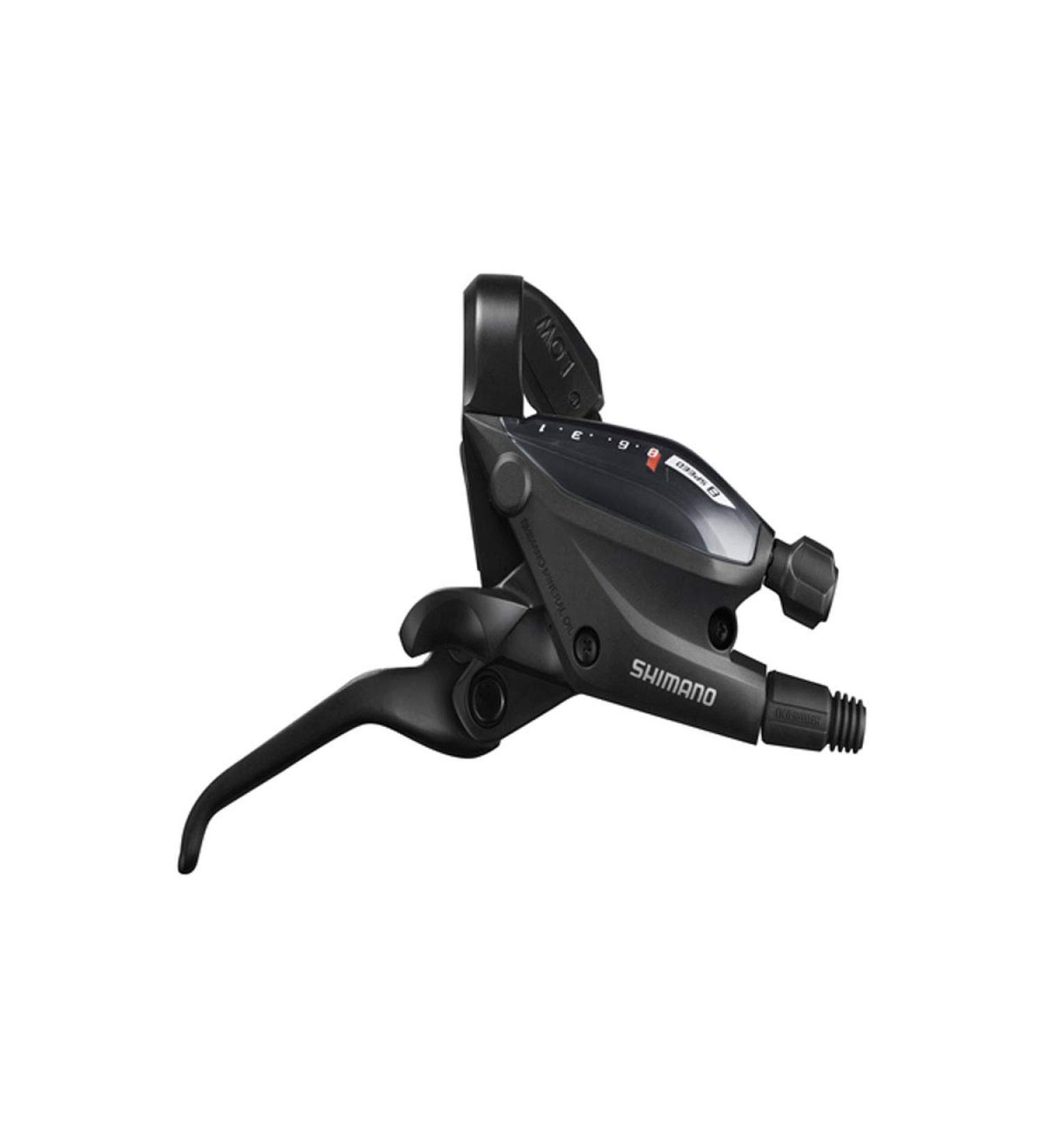 SHIMANO Bicycle Disc Hydraulic Shift/Brake Lever - ST-EF505 (Black - Left 3-Speed)