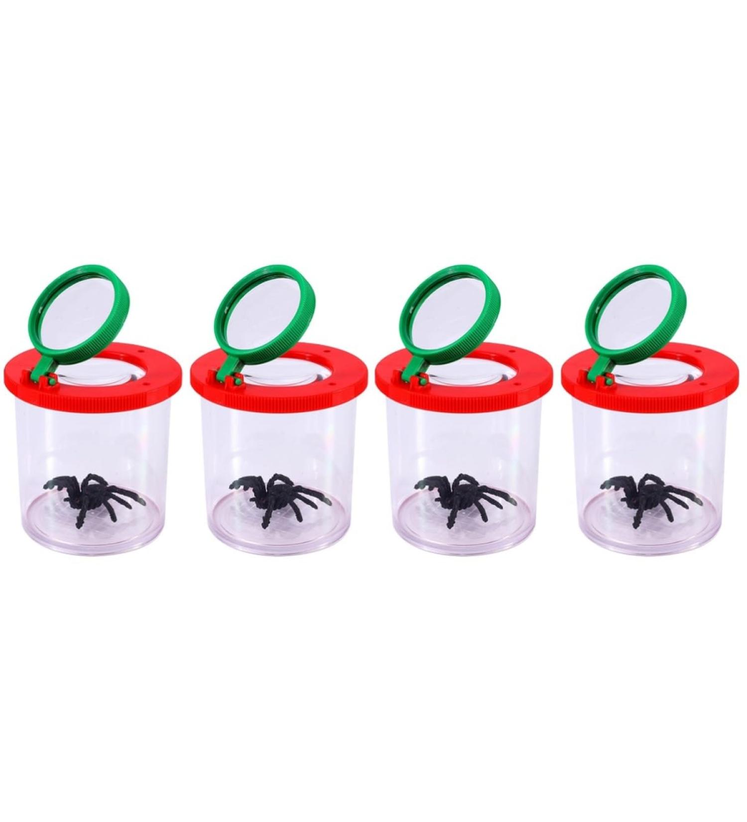 minkissy 4 Pcs Insect Observation Cup Magnifying Glasses for Kids Magnifying Glass for Kids Insects for Kids Insect Viewer Magnifying Container for Learning Outdoor Suite Child Pmma 7.6X7X7CMx2pcs As Shownx2pcs - Buy Online on GoSupps.com