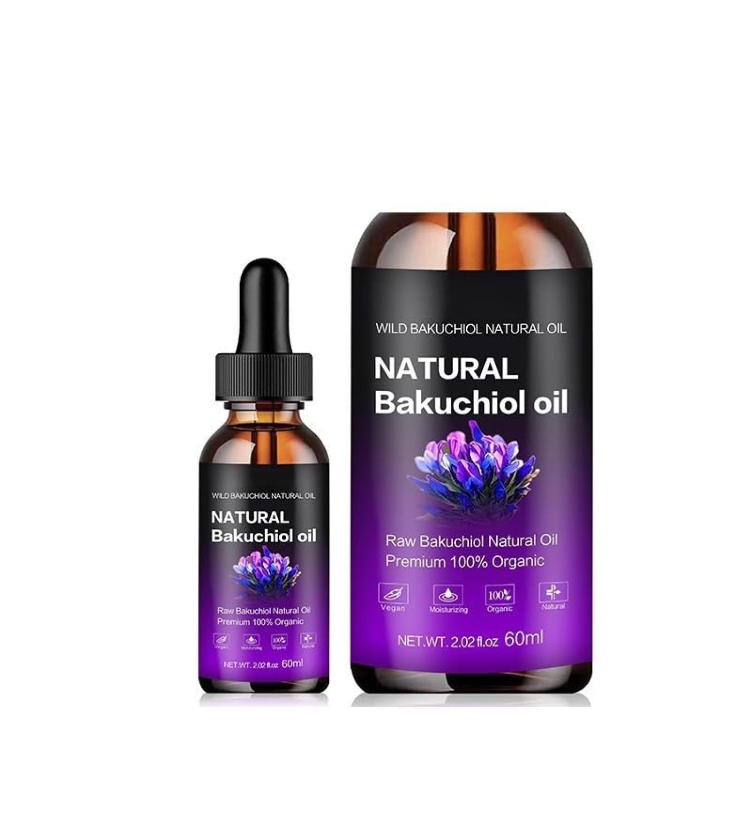 Natural Bakuchiol Oil Premium 100% Organic Anti-Aging Facial Oil 2.02 fl oz for Sensitive Aging Acne-Prone Skin Reduces Fine Lines Improves Texture - Buy Online on GoSupps.com
