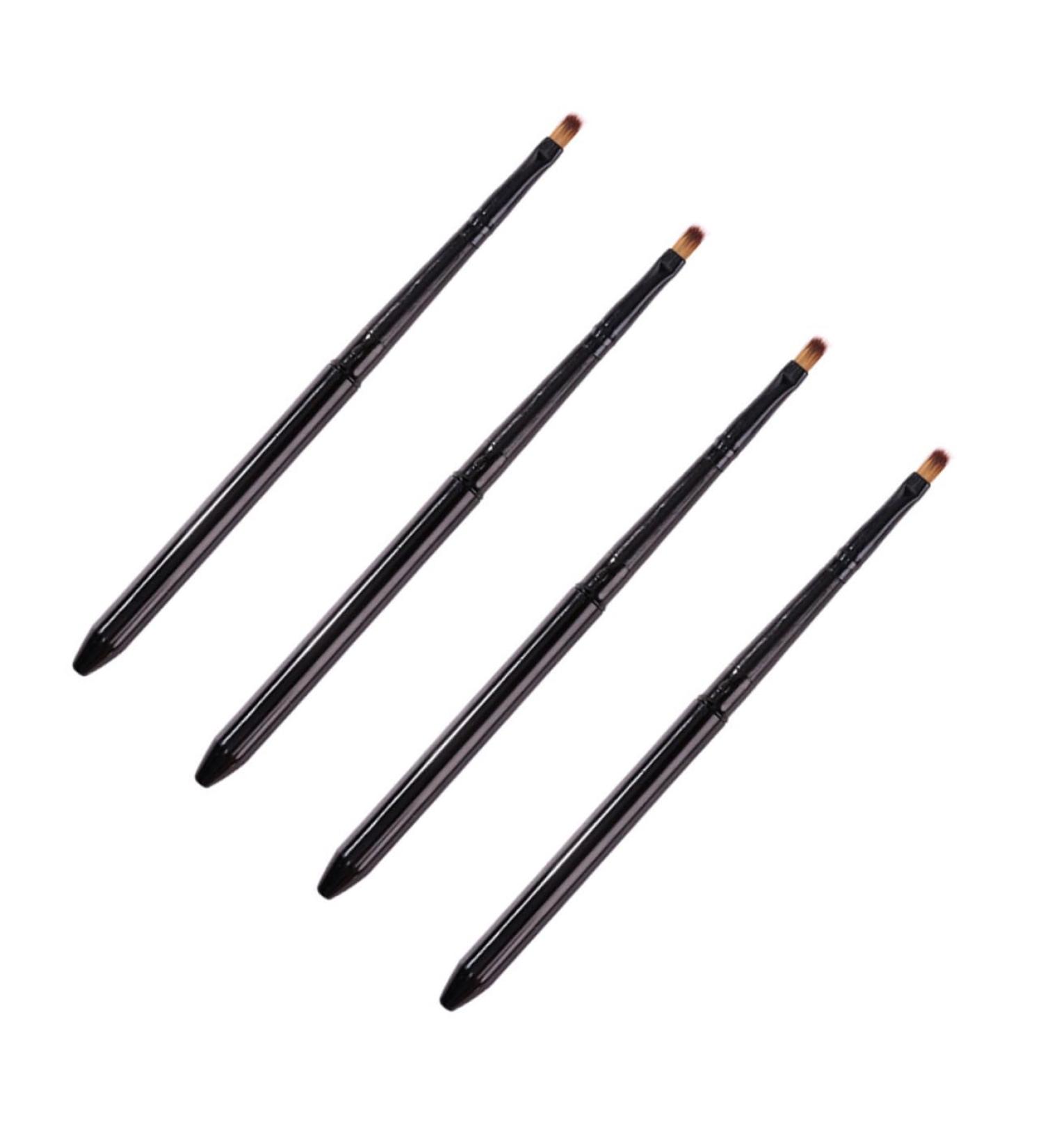 Housoutil Lip Brush Wands Set - 4pcs Makeup Applicator for Lip Gloss & Lipstick | Portable Makeup Tools X718 - Buy Online on GoSupps.com