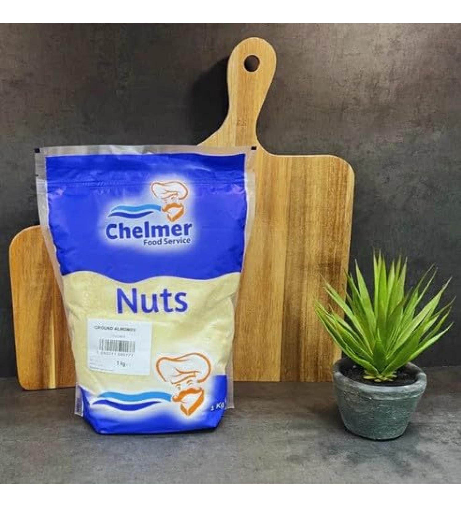Chelmerfoods Almonds Ground Blanched 1kg | Premium product | Make your own almond butter | - Buy Online on GoSupps.com