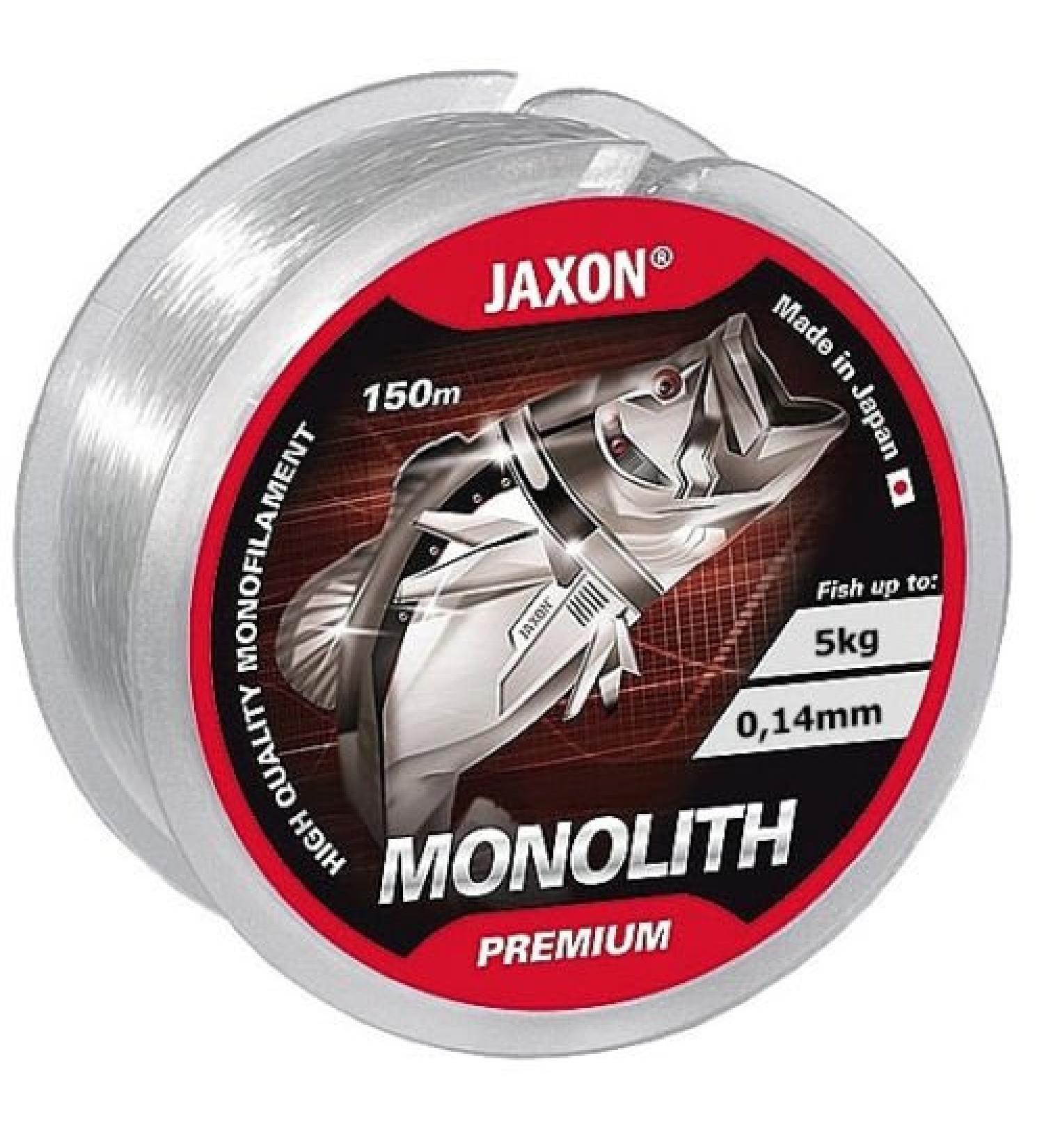 Fishing line JAXON Monolith Premium 150m / 0.10mm-0.35mm spool single lines monofilament TOP! 0.14mm / 5kg