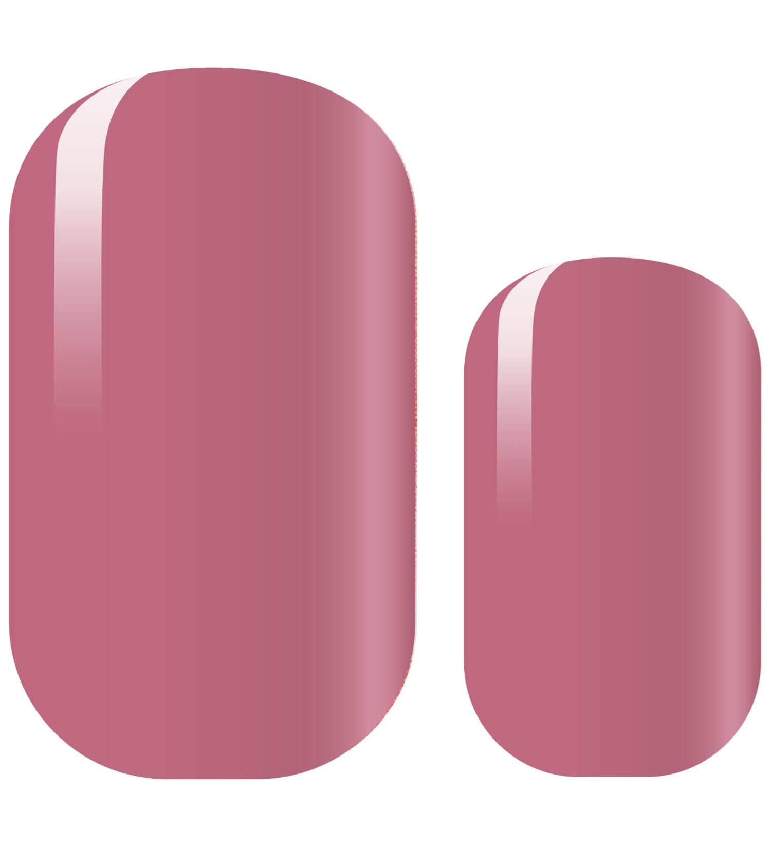 Avoa Beauty Head Over Heels Nail Film - Pink Opaque Monochrome Design | 16 Self-Adhesive Long-Lasting Nail Wraps - Shop Internationally! - Buy Online on GoSupps.com