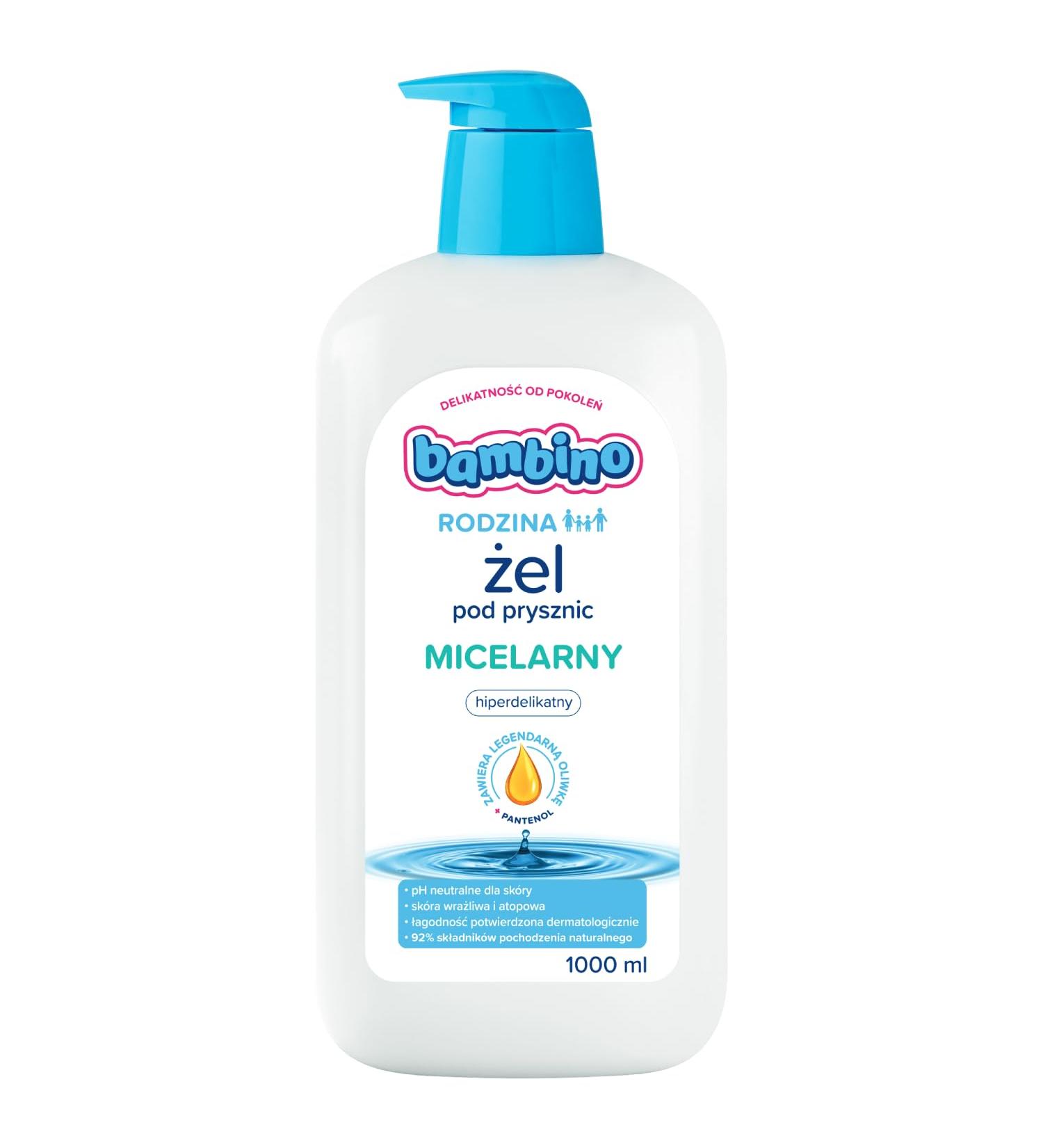 Bambino Family Hypoallergenic Shower And Bath Gel 1000ml - Buy Online on GoSupps.com