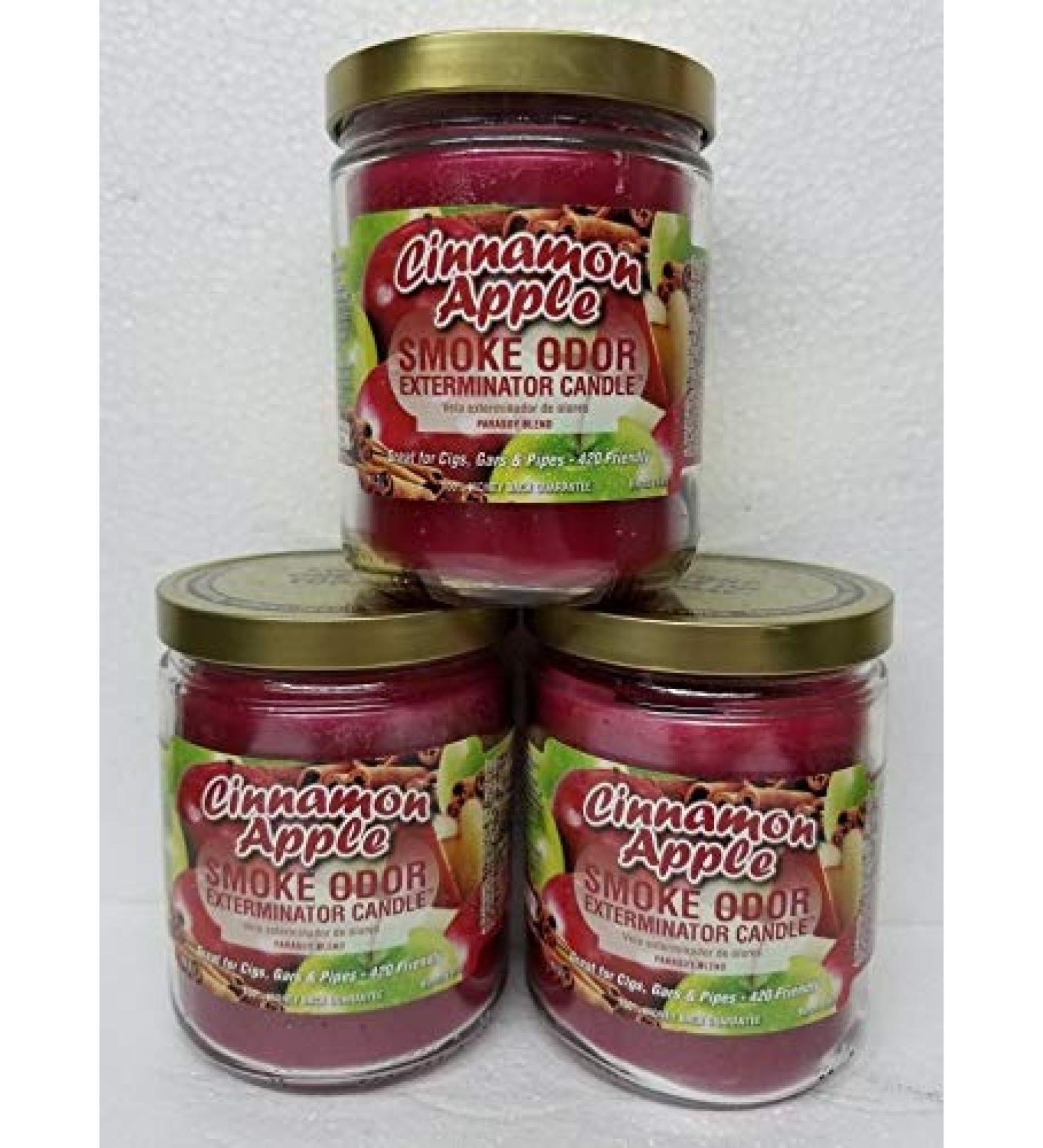 Smoke Odor Exterminator Cinnamon Apple Candle 13oz - Eliminate Odors | International Shipping Available - Buy Online on GoSupps.com