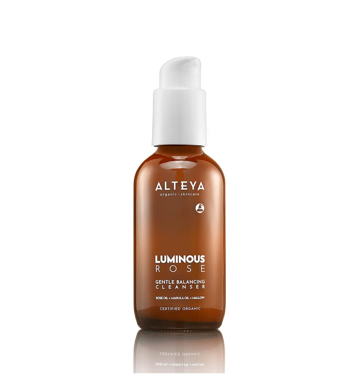 Alteya Organics Luminous Rose Cleanser 120ml | NaTrue Certified Organic | 100% Natural Facial Wash for All Skin Types - Buy Online on GoSupps.com
