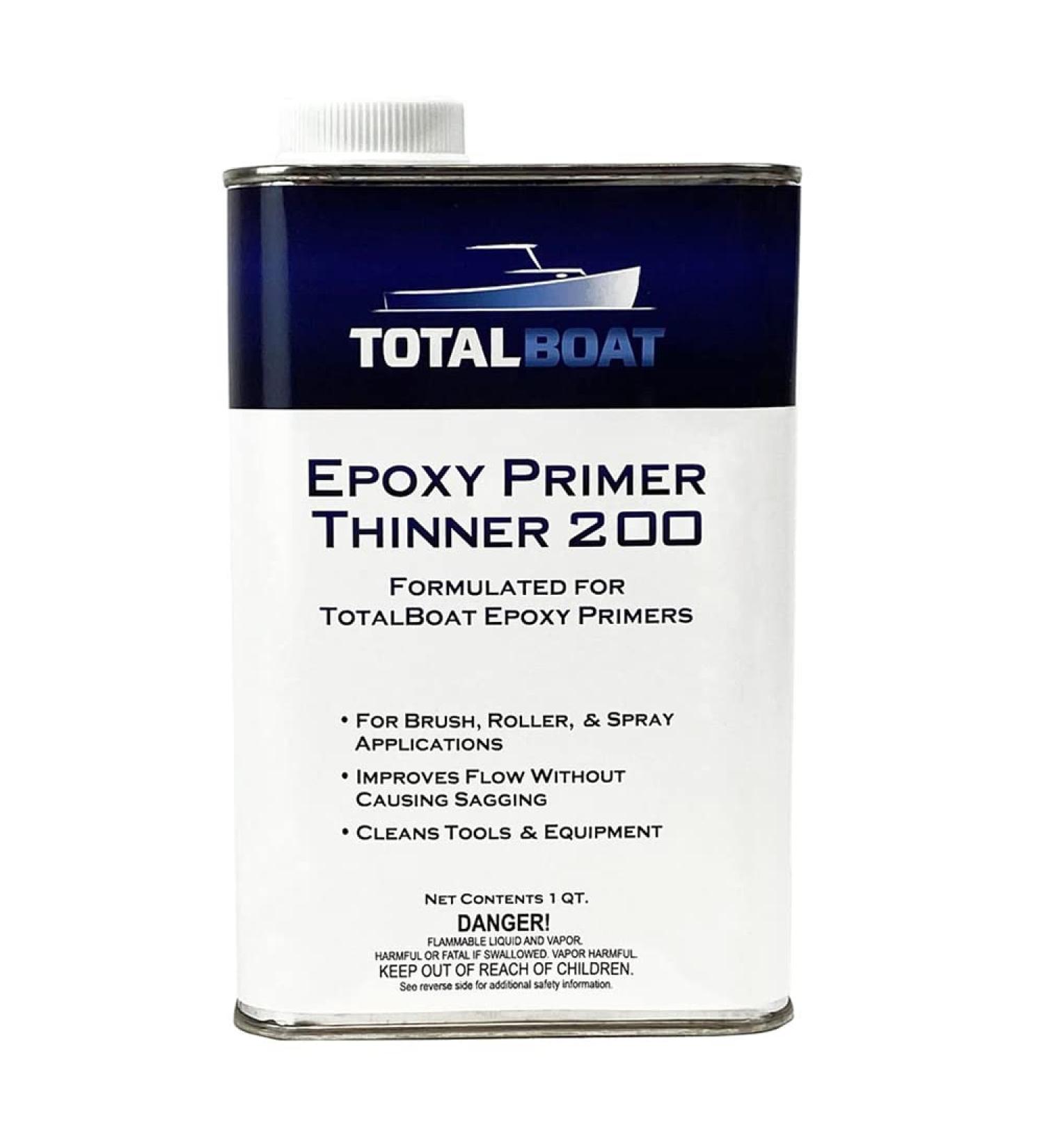 TotalBoat Epoxy Primer Thinner 200 Marine Solvent Quart - 32 Fl Oz - Buy Online on GoSupps.com